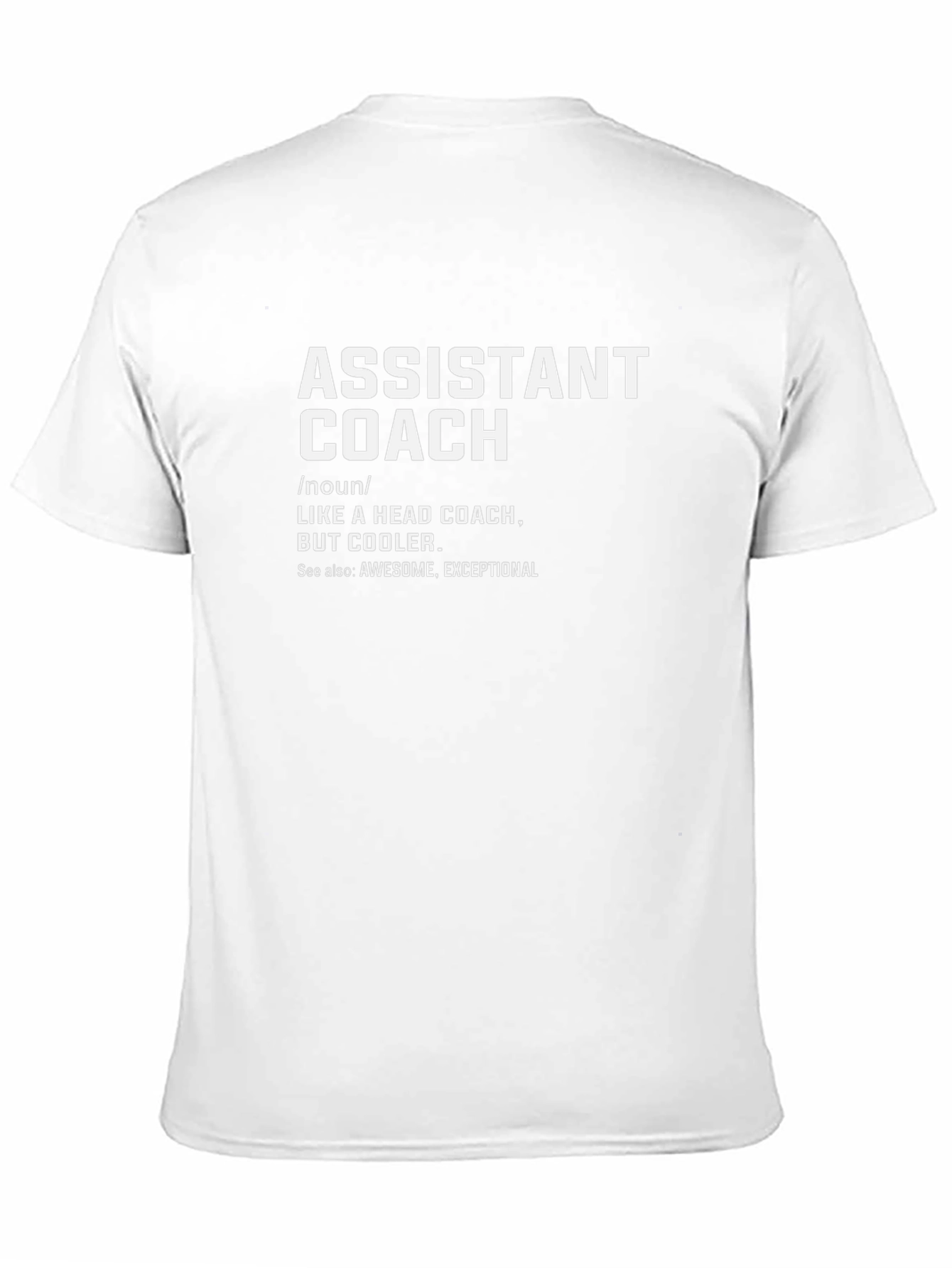 Assistant Coach Definition Black T-Shirt
