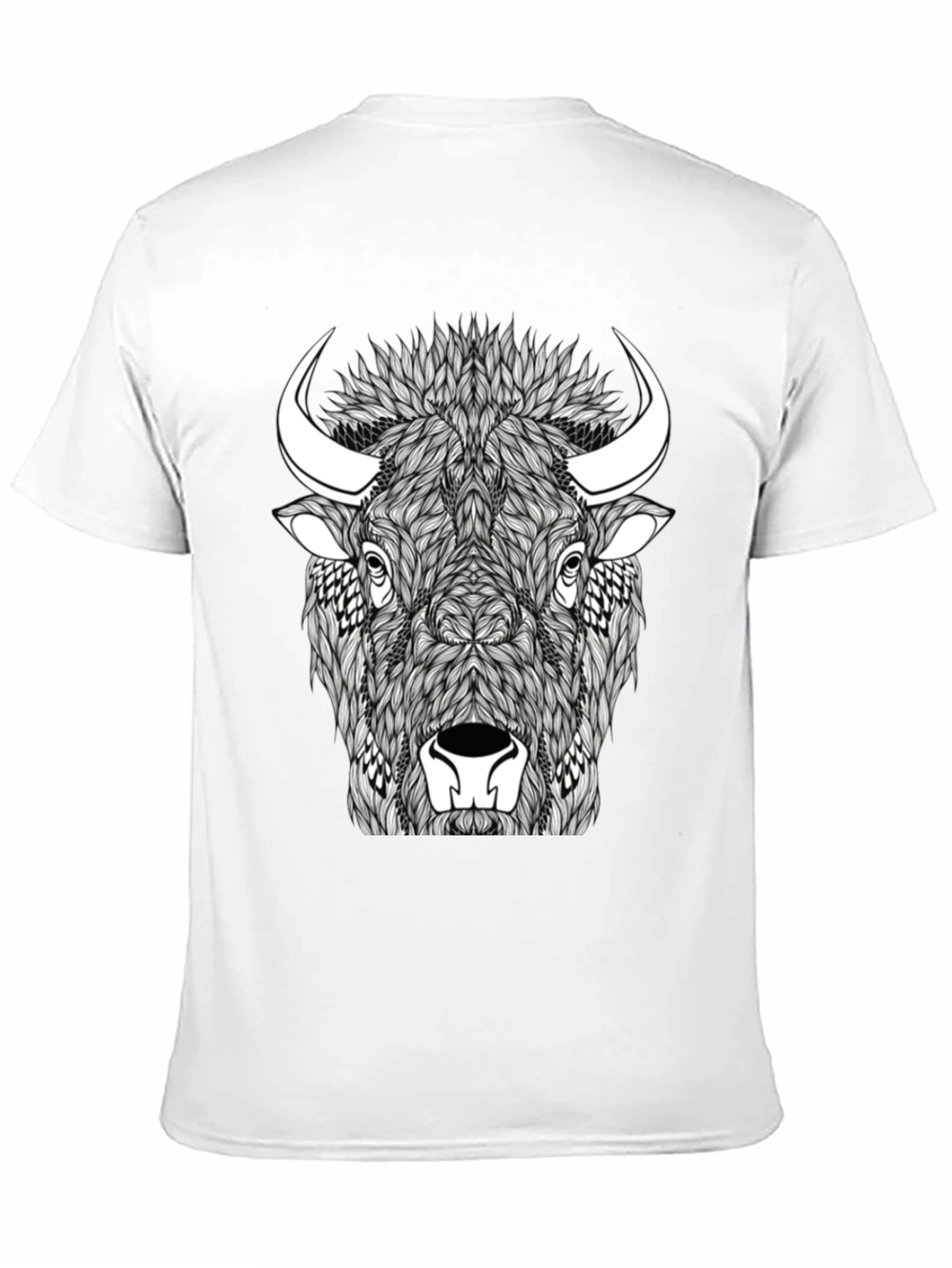 Buffalo Graphic Tee - Black Cotton Blend