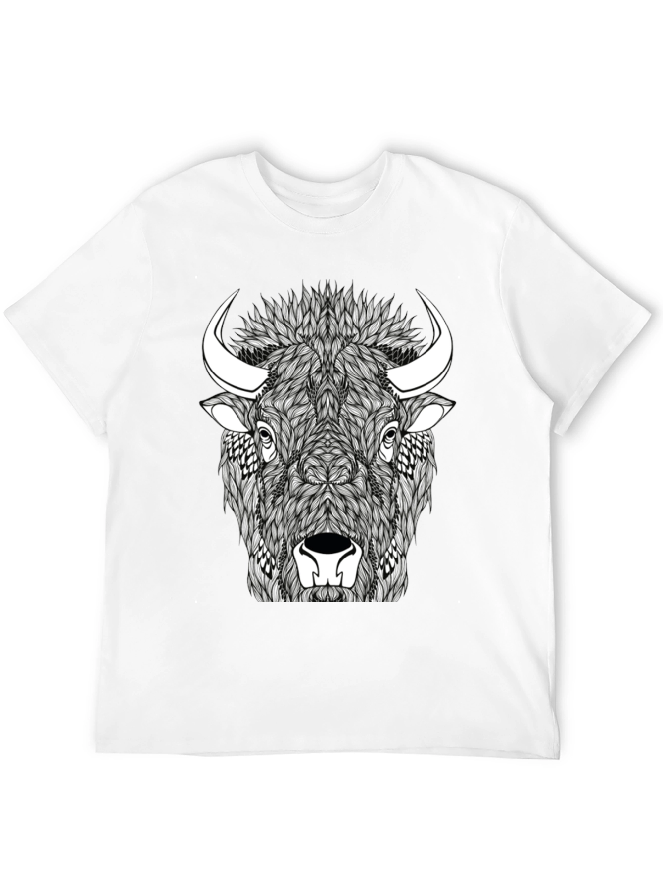 Buffalo Graphic Tee - Black Cotton Blend