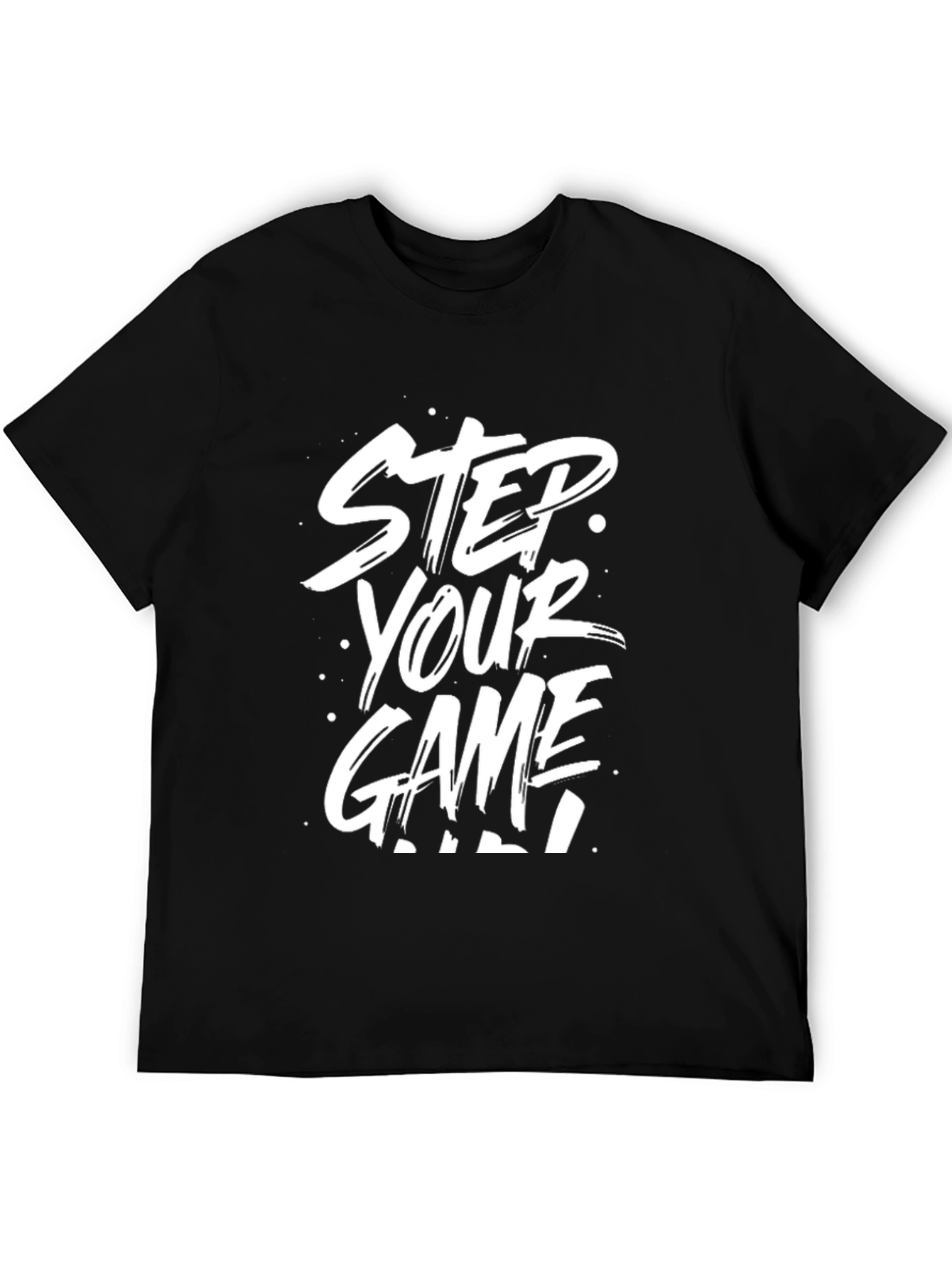 Step Your Game Up Graphic T-Shirt - Black