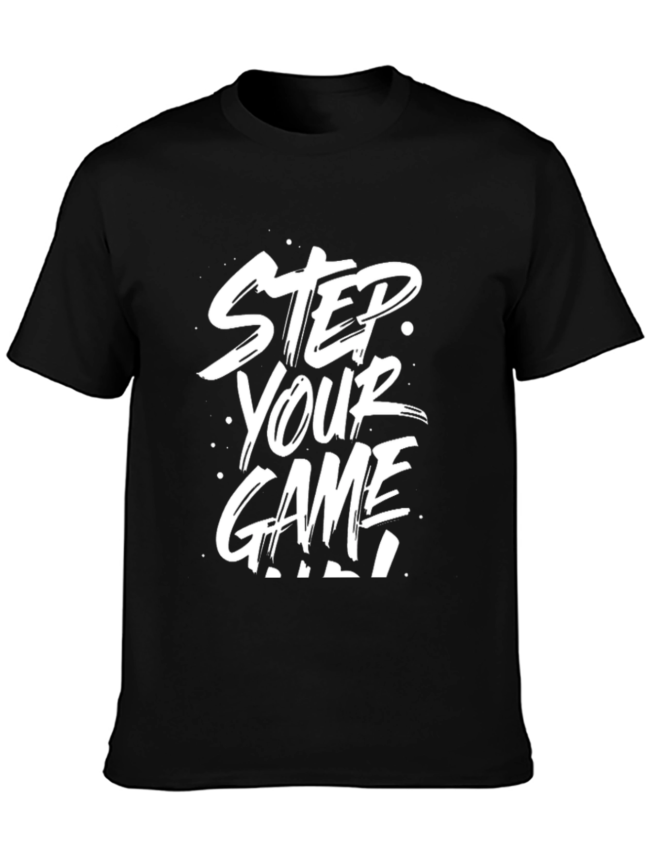 Step Your Game Up Graphic T-Shirt - Black