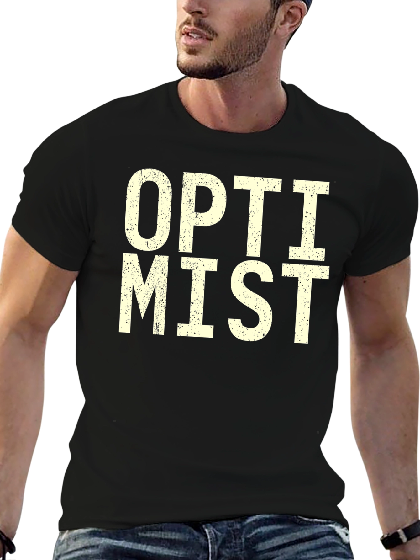 Optimist Graphic T-Shirt - Black