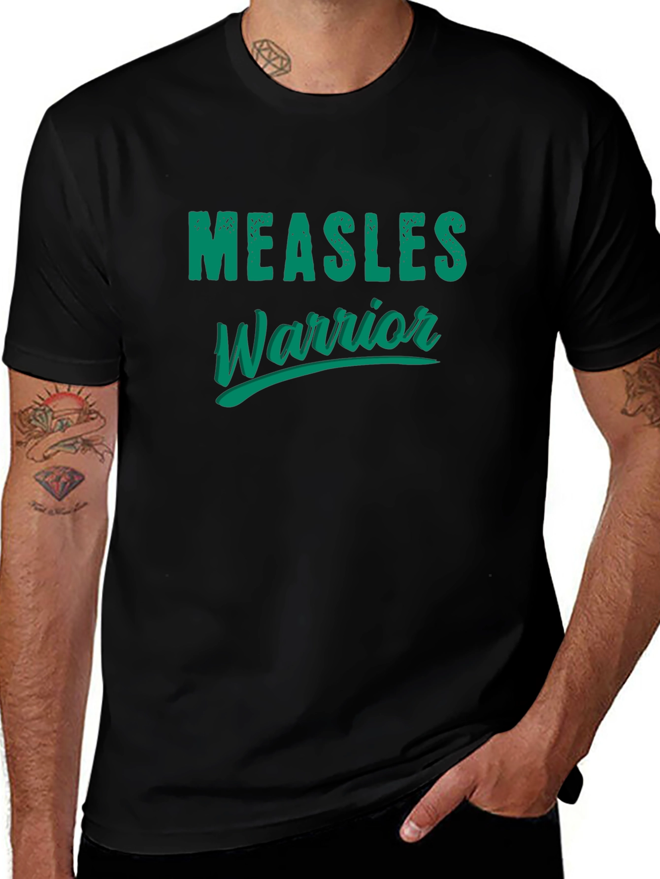 Measles Warrior Graphic T-Shirt