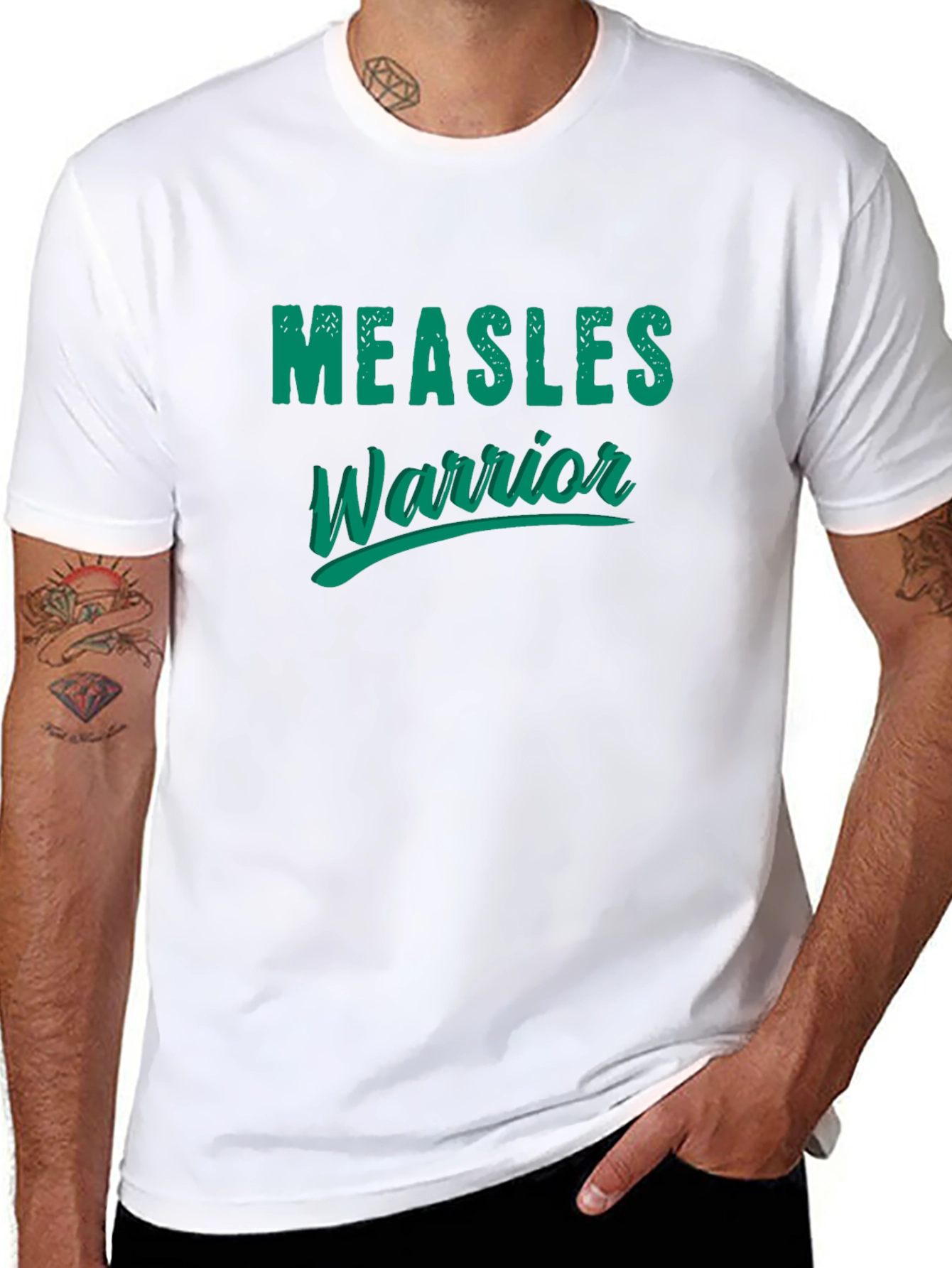 Measles Warrior Graphic T-Shirt