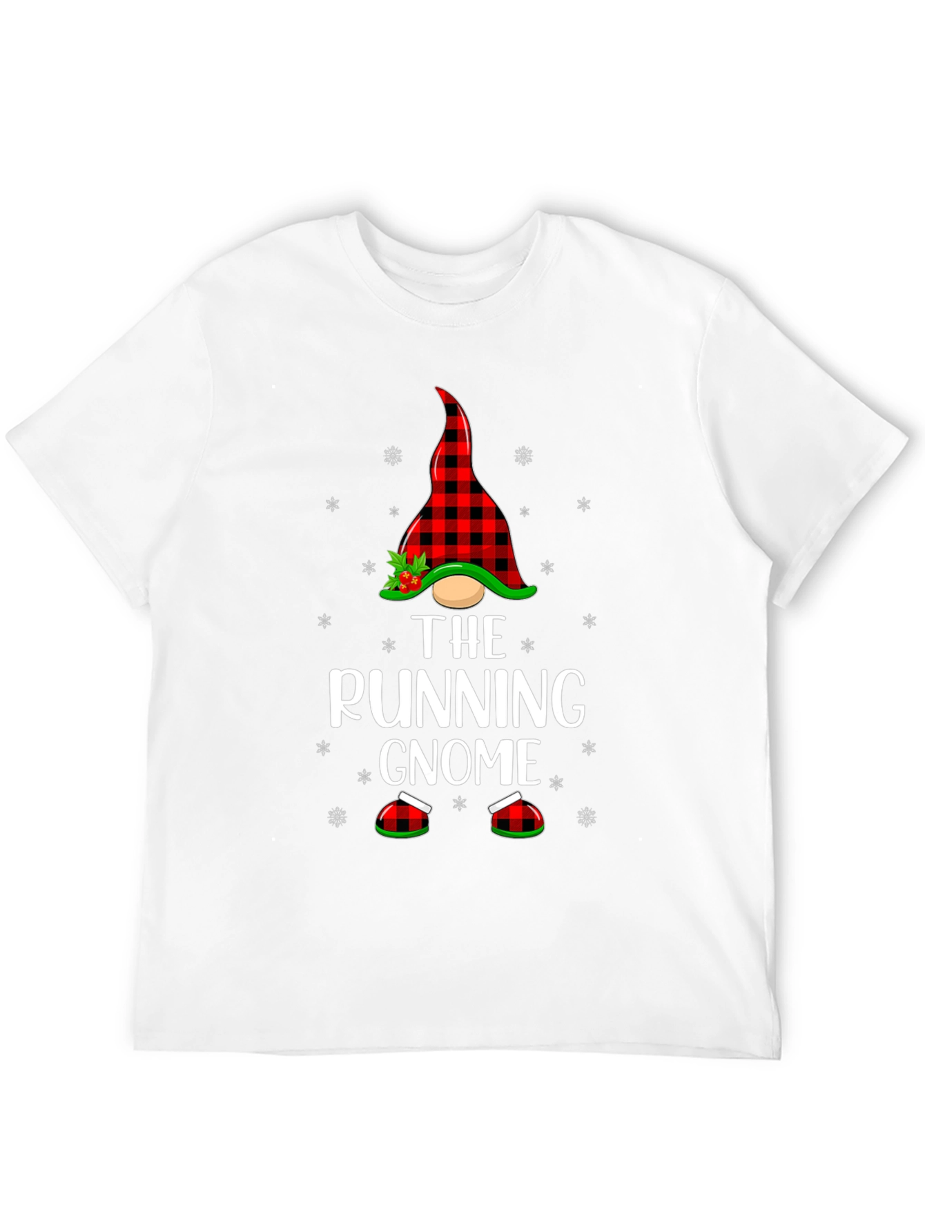 The Running Gnome Christmas Graphic Tee