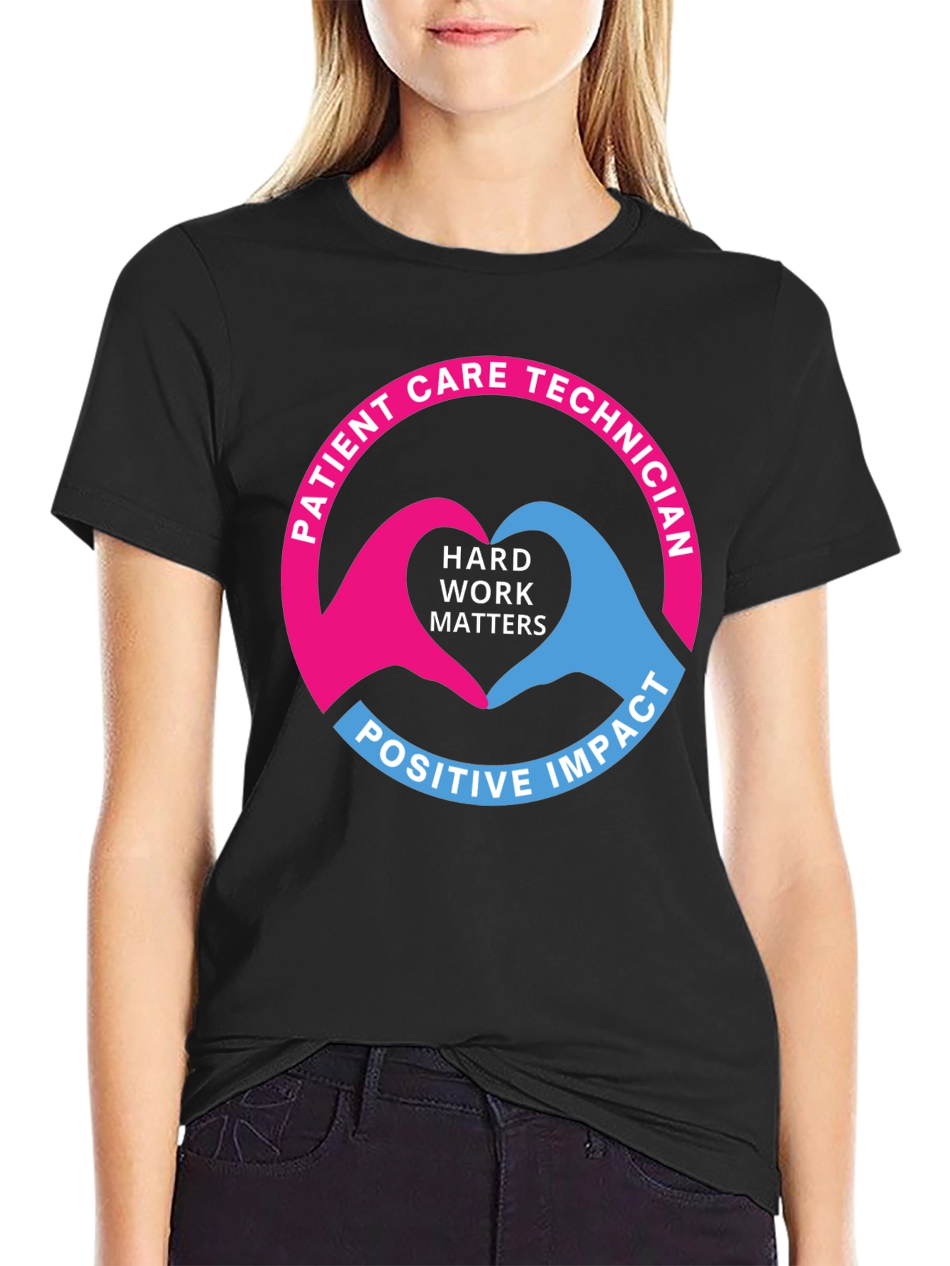 Patient Care Technician Heart Hands T-Shirt