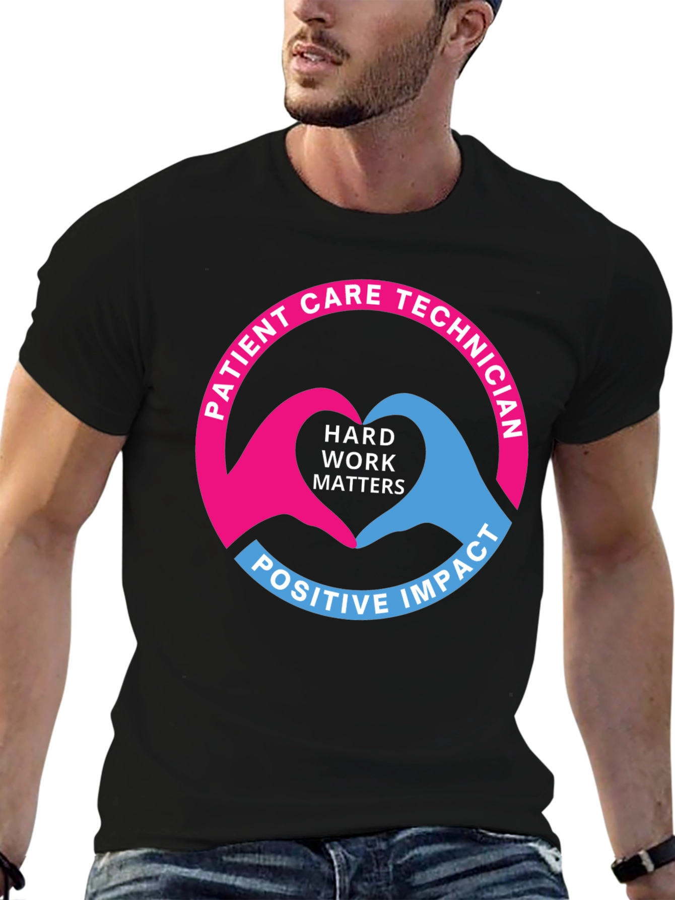 Patient Care Technician Heart Hands T-Shirt