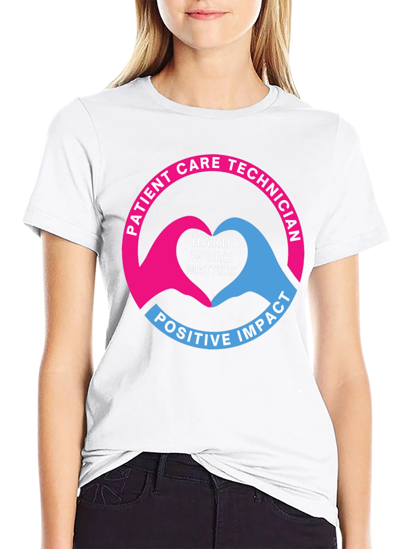 Patient Care Technician Heart Hands T-Shirt