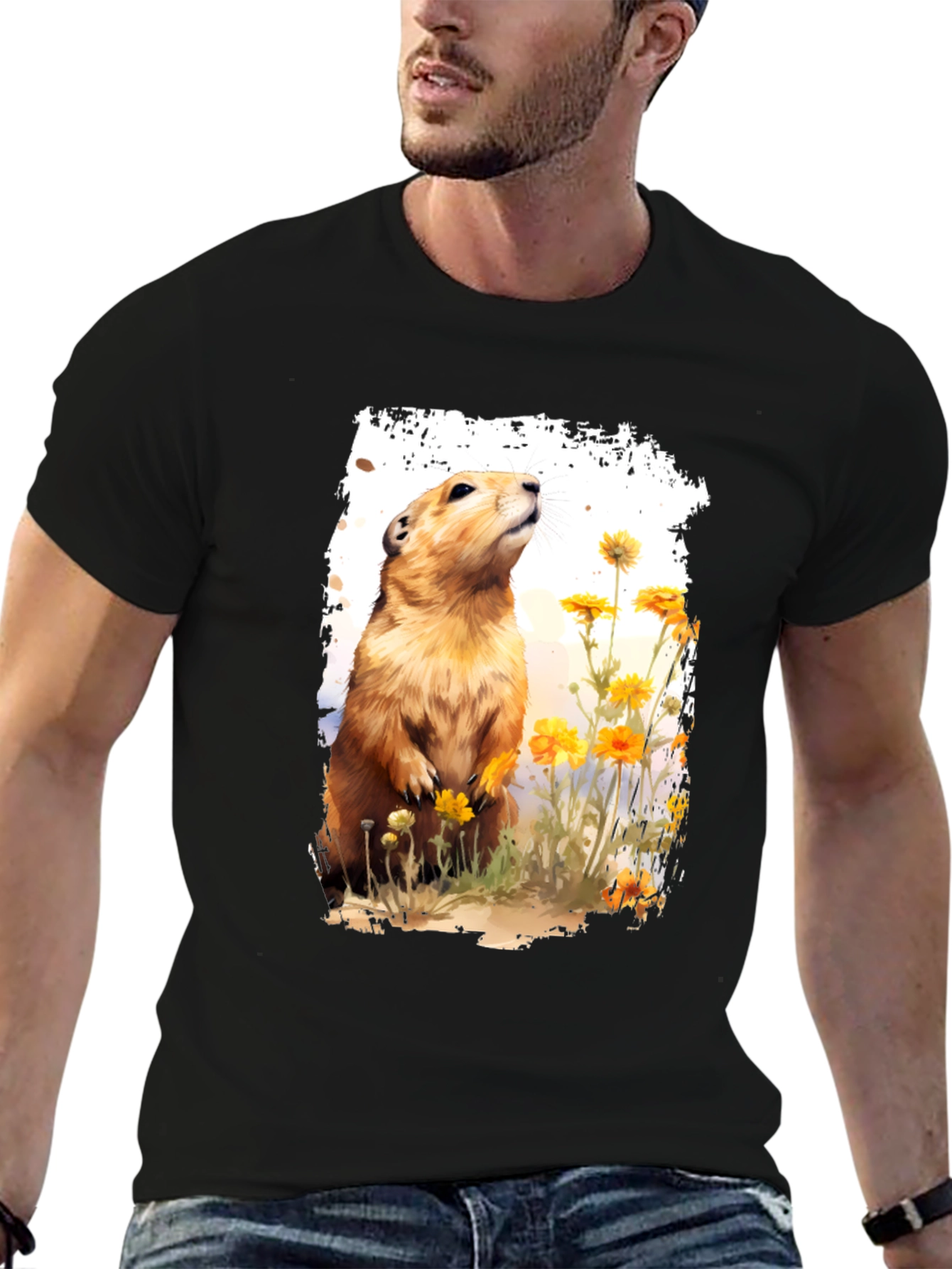 Prairie Dog Graphic T-Shirt - Nature Lover Tee