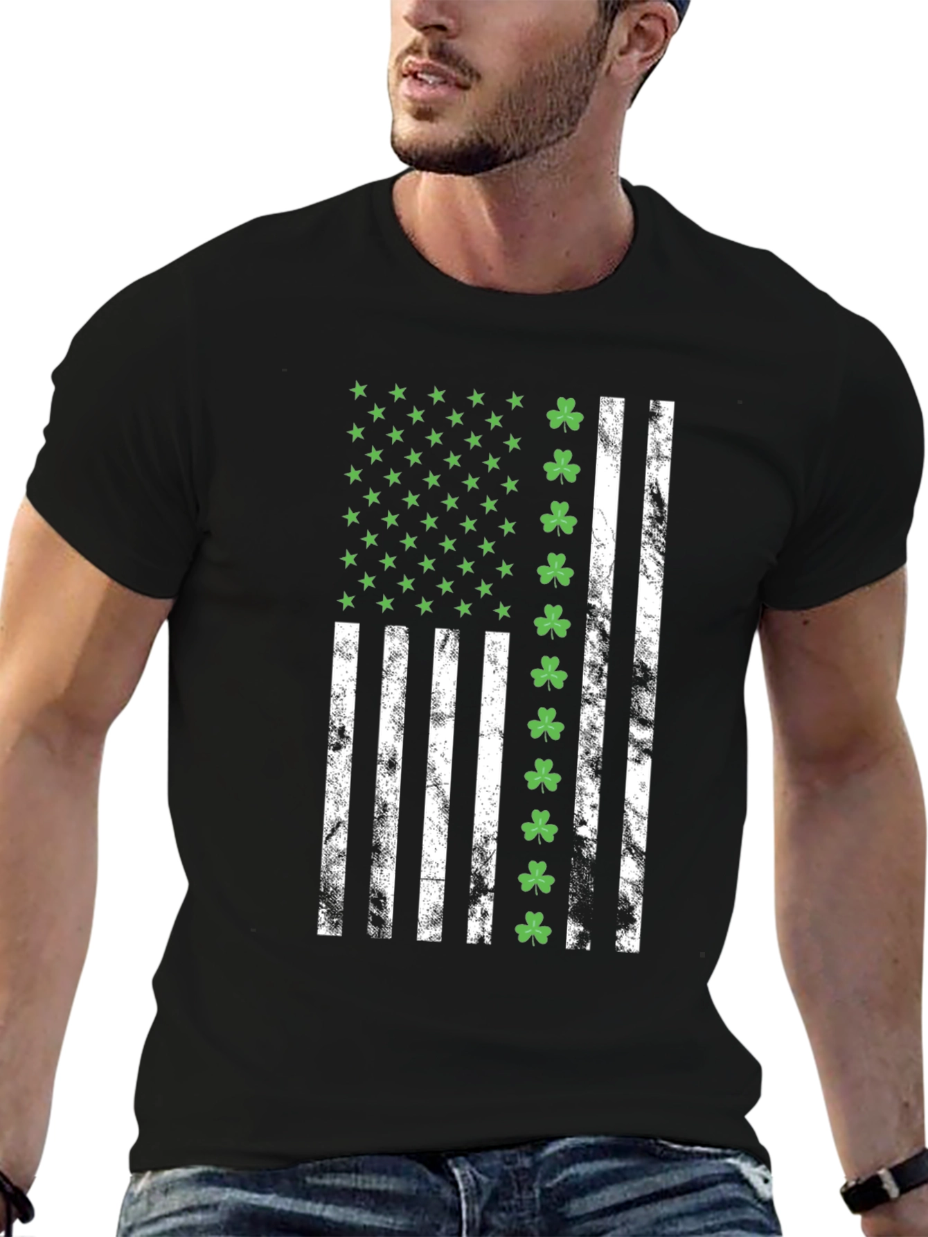 Irish American Flag T-Shirt - St. Patricks Day