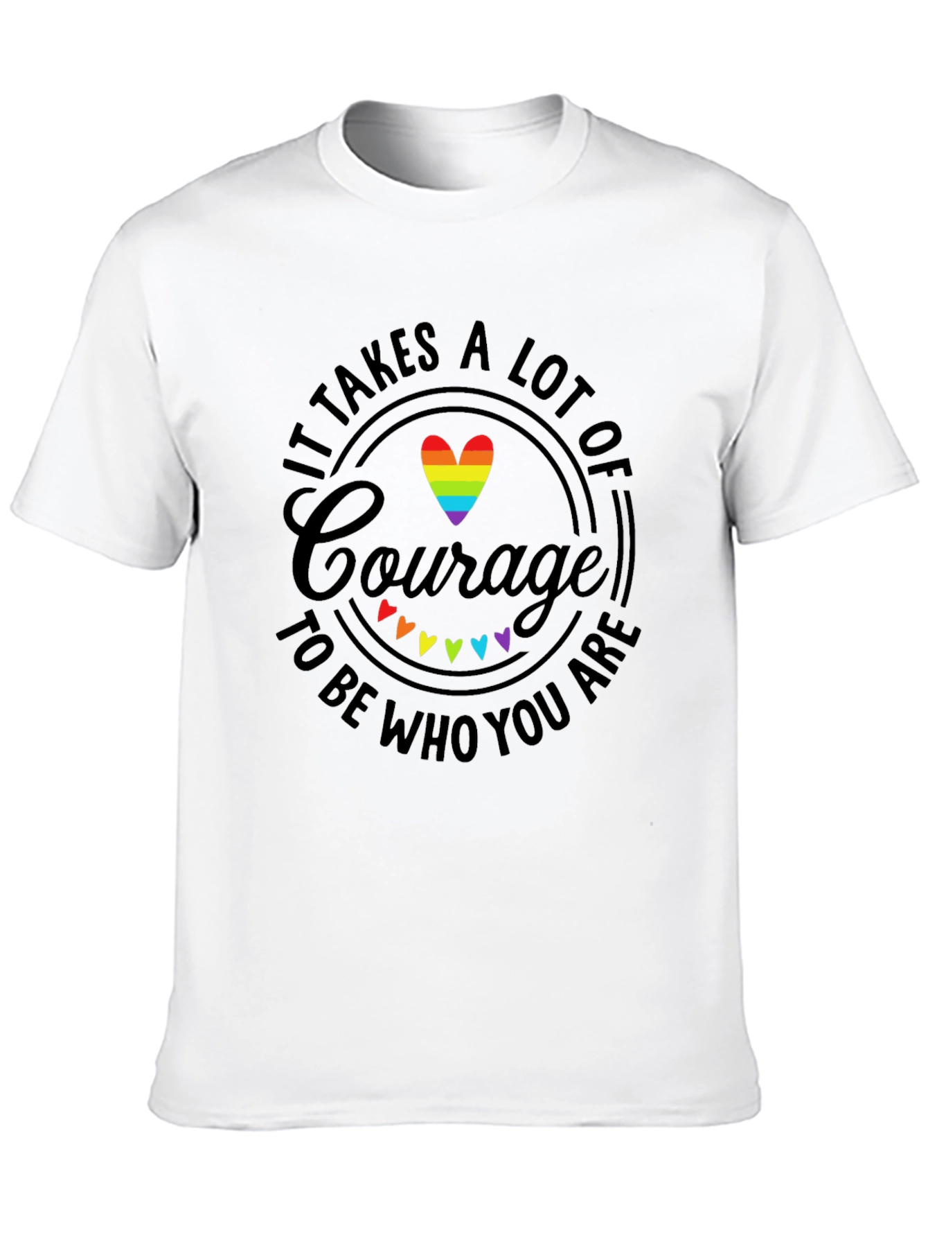 Courage LGBTQ Pride Graphic T-Shirt