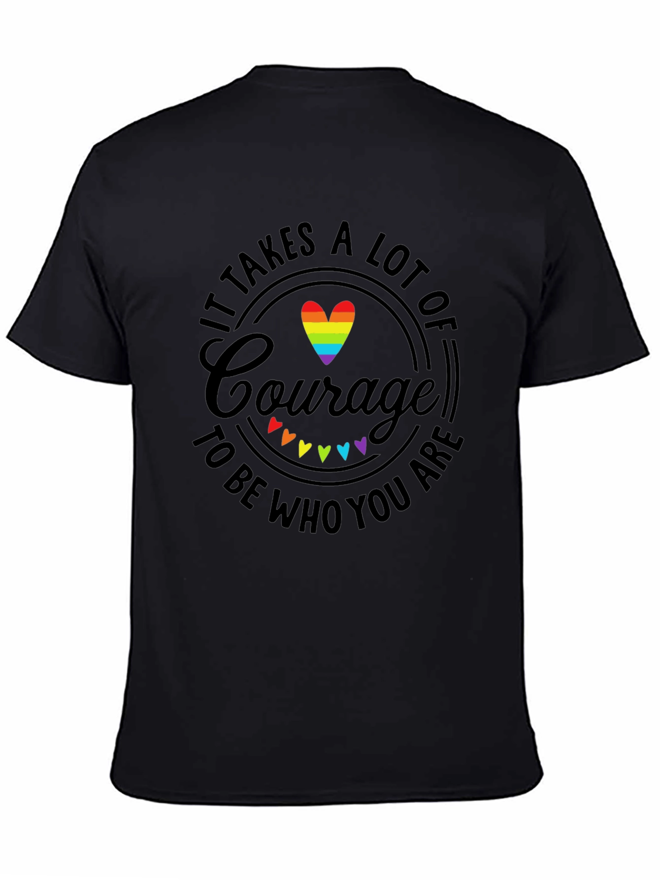 Courage LGBTQ Pride Graphic T-Shirt