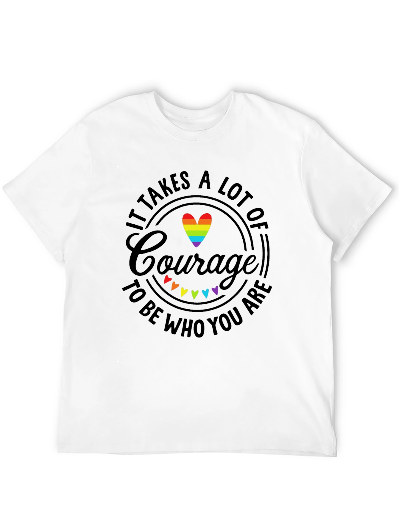 Courage LGBTQ Pride Graphic T-Shirt