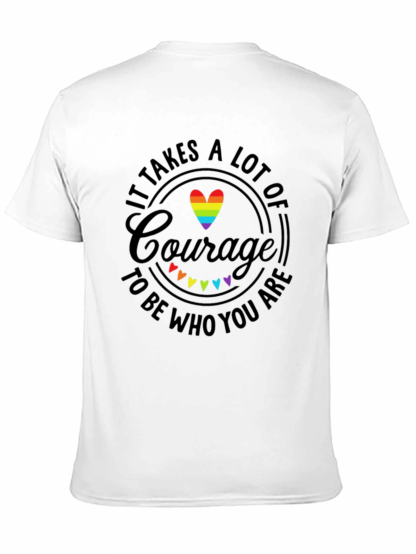 Courage LGBTQ Pride Graphic T-Shirt