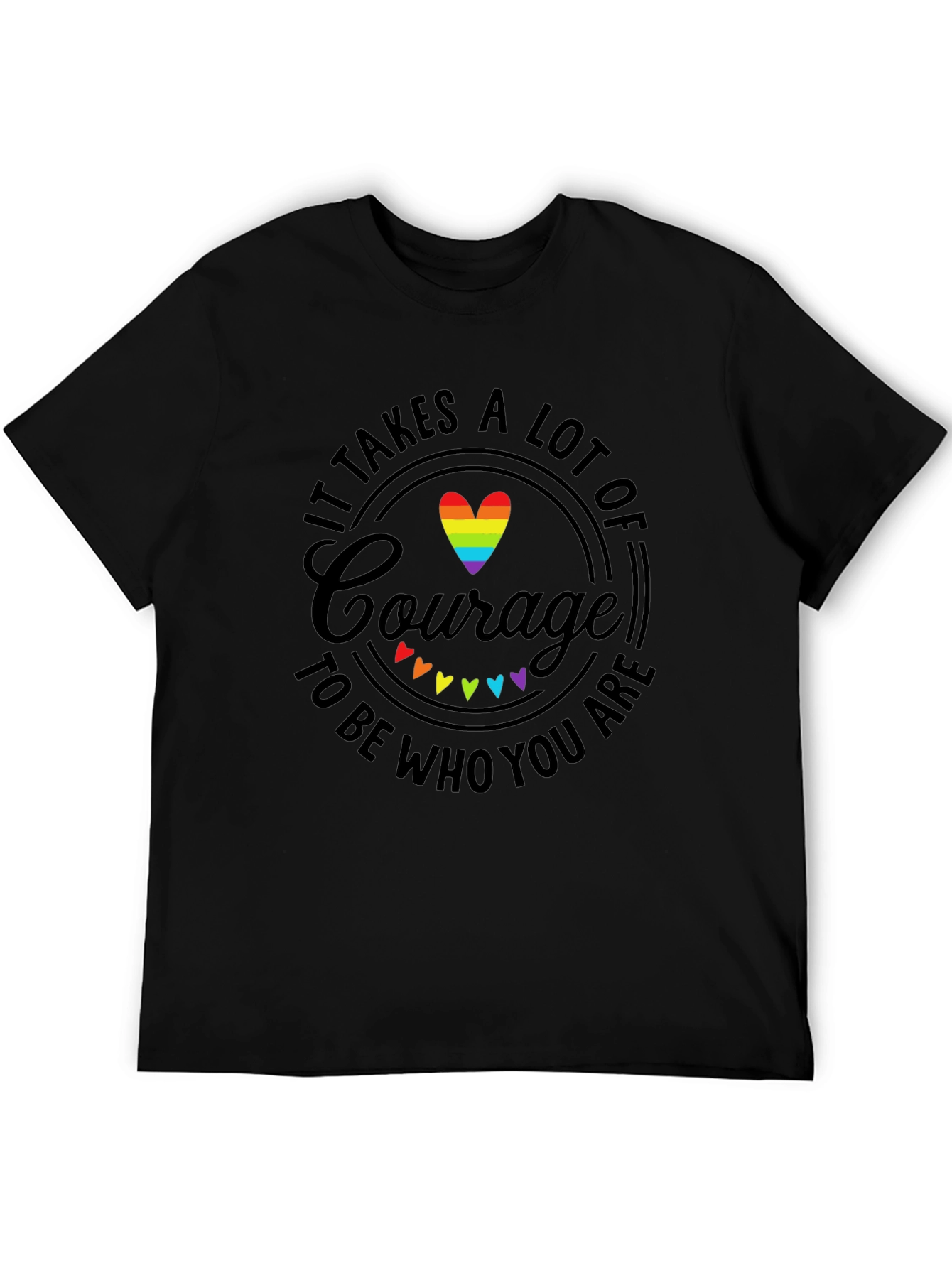 Courage LGBTQ Pride Graphic T-Shirt