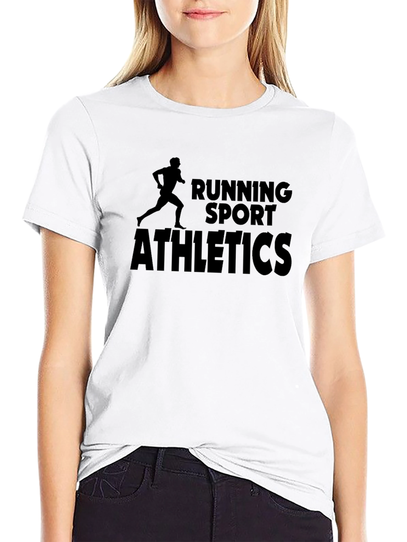 Running Sport Athletics Black T-Shirt