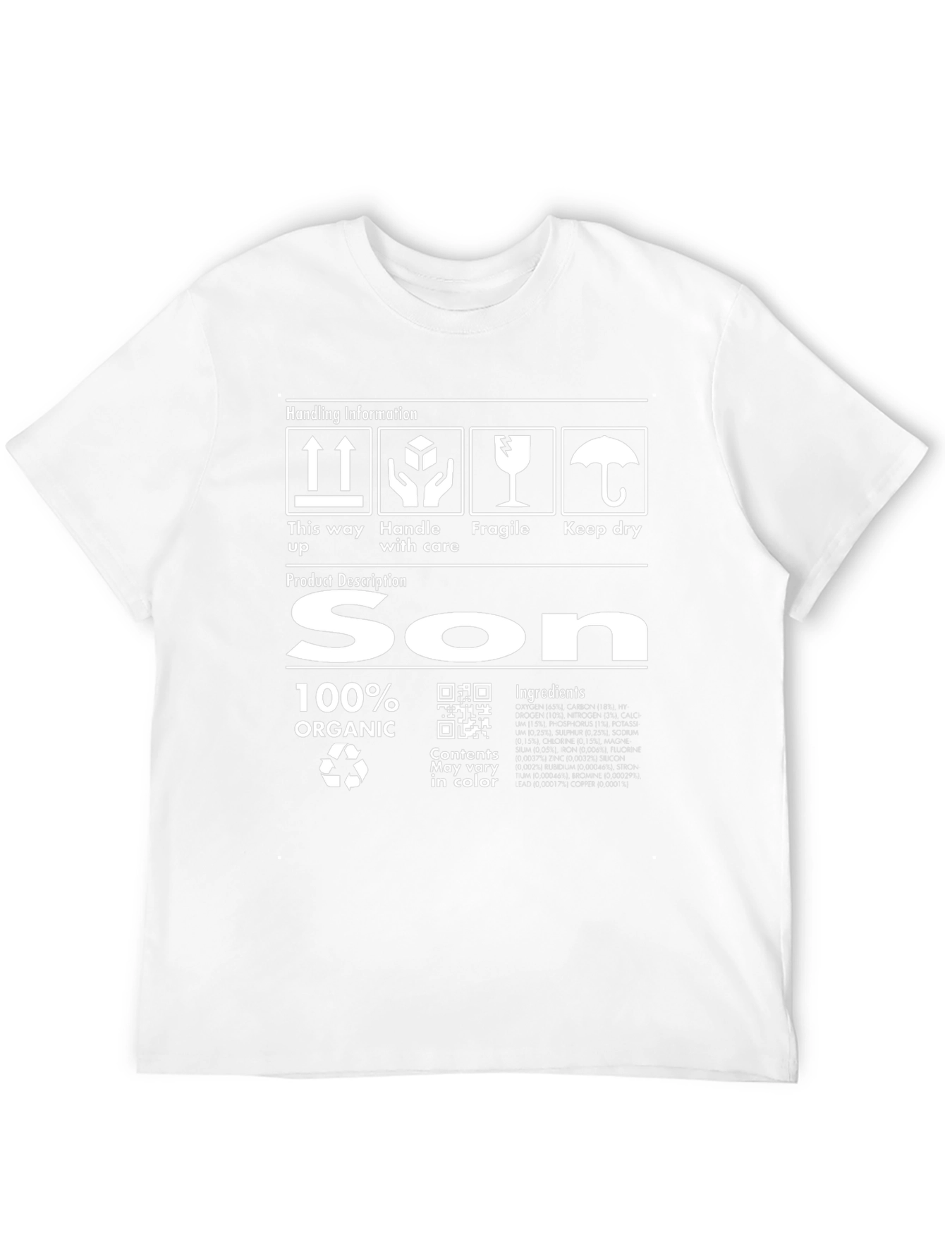 Son 100% Organic Label Graphic T-Shirt