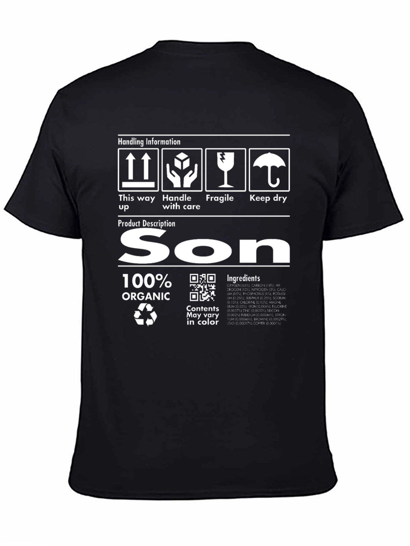 Son 100% Organic Label Graphic T-Shirt