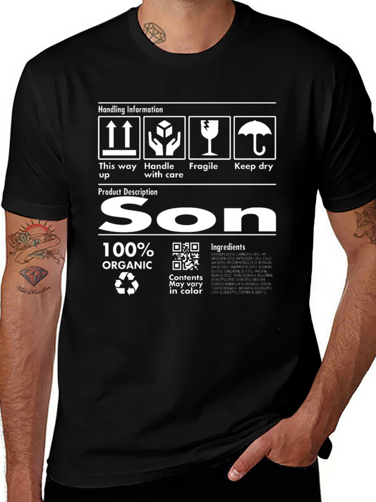 Son 100% Organic Label Graphic T-Shirt