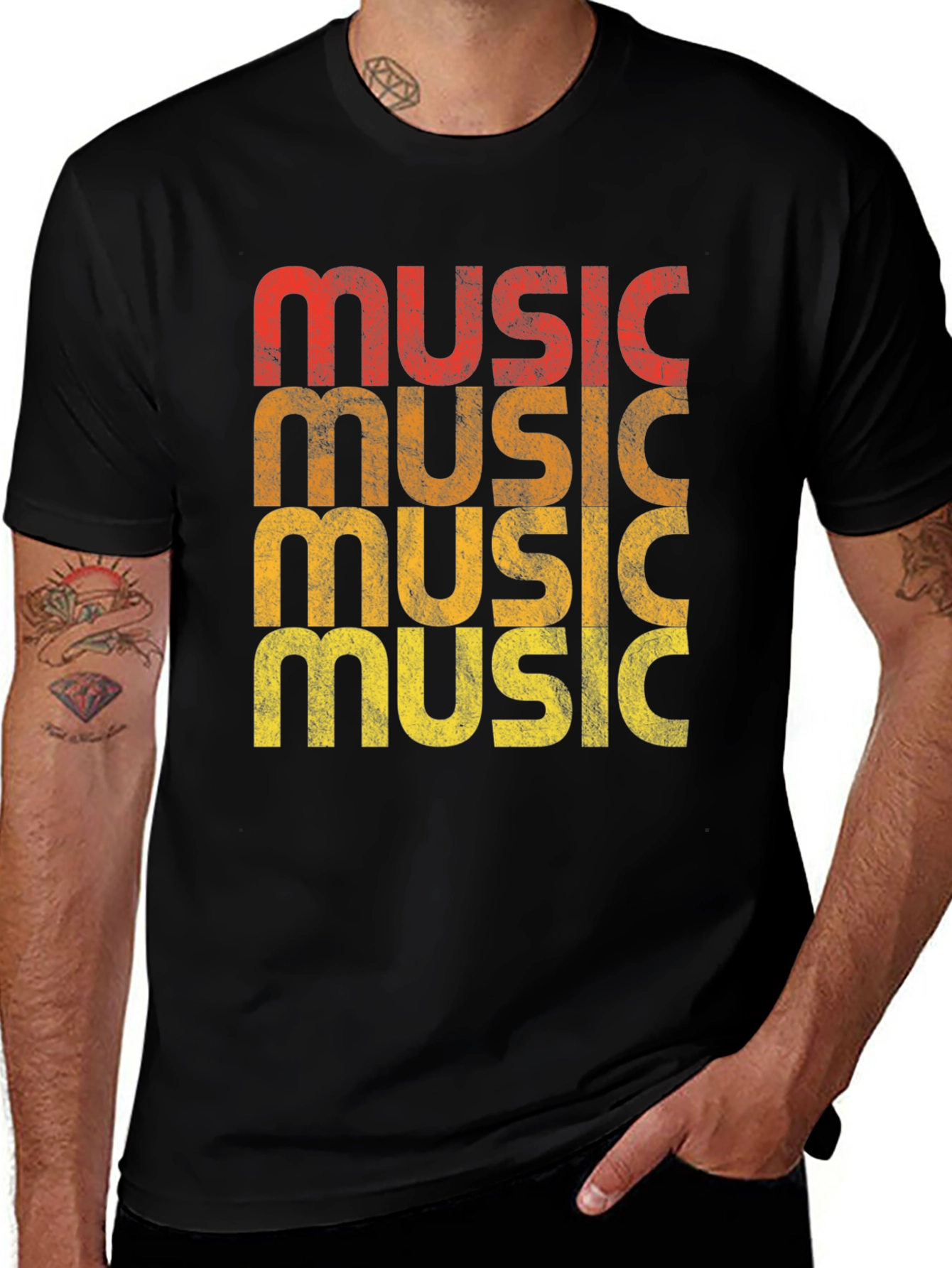 Retro Music Graphic T-Shirt