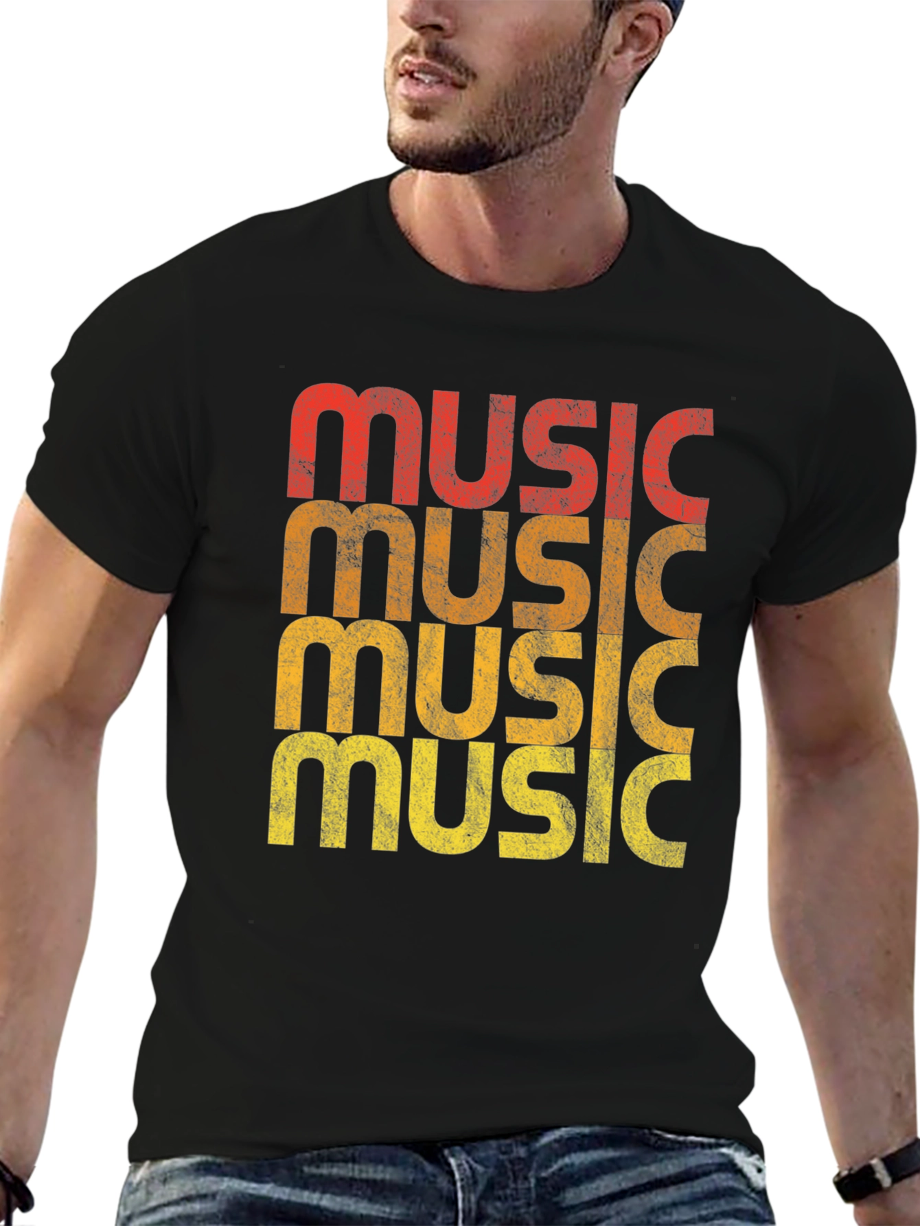 Retro Music Graphic T-Shirt