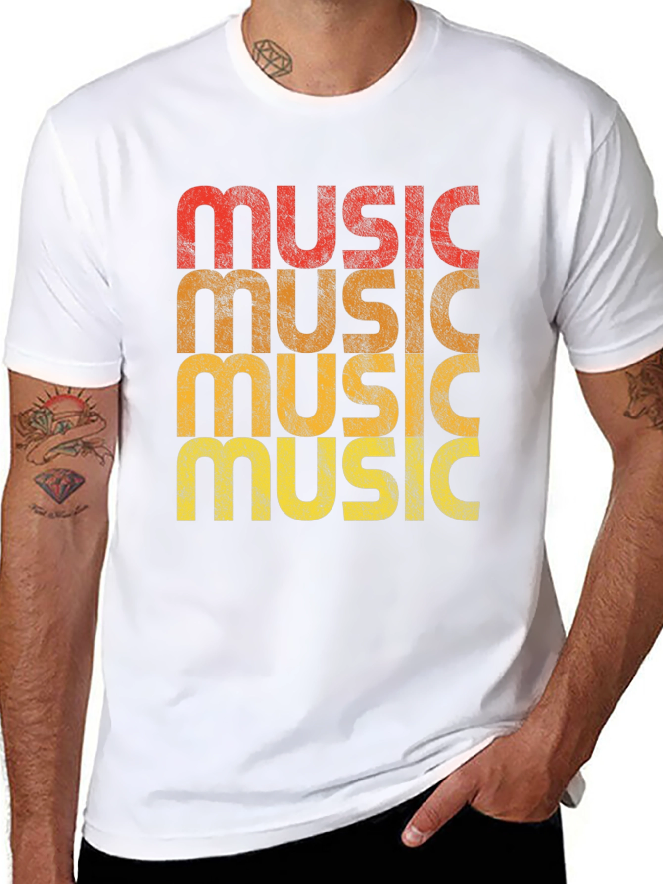 Retro Music Graphic T-Shirt