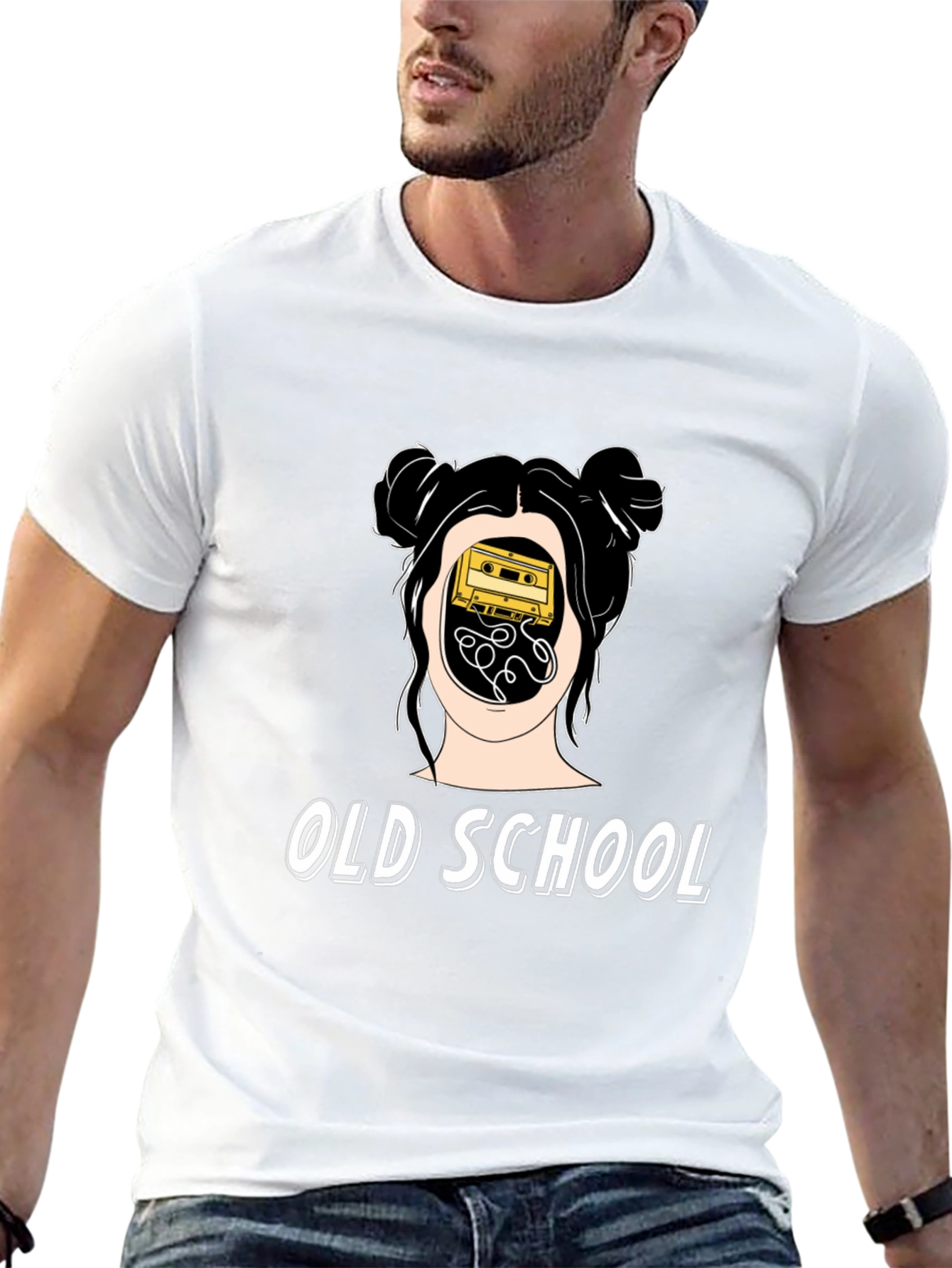 Old School Cassette Tape Graphic Tee