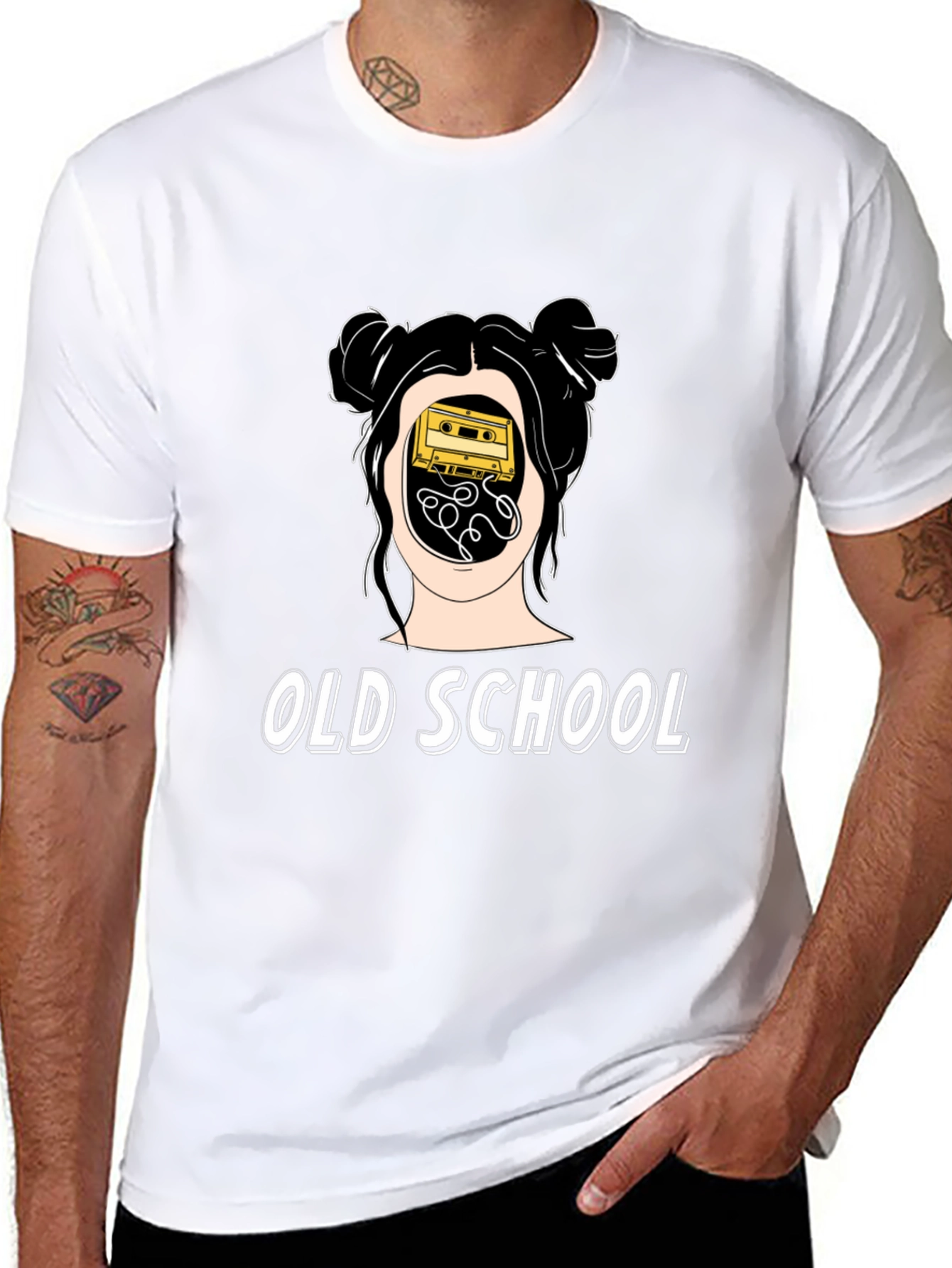 Old School Cassette Tape Graphic Tee