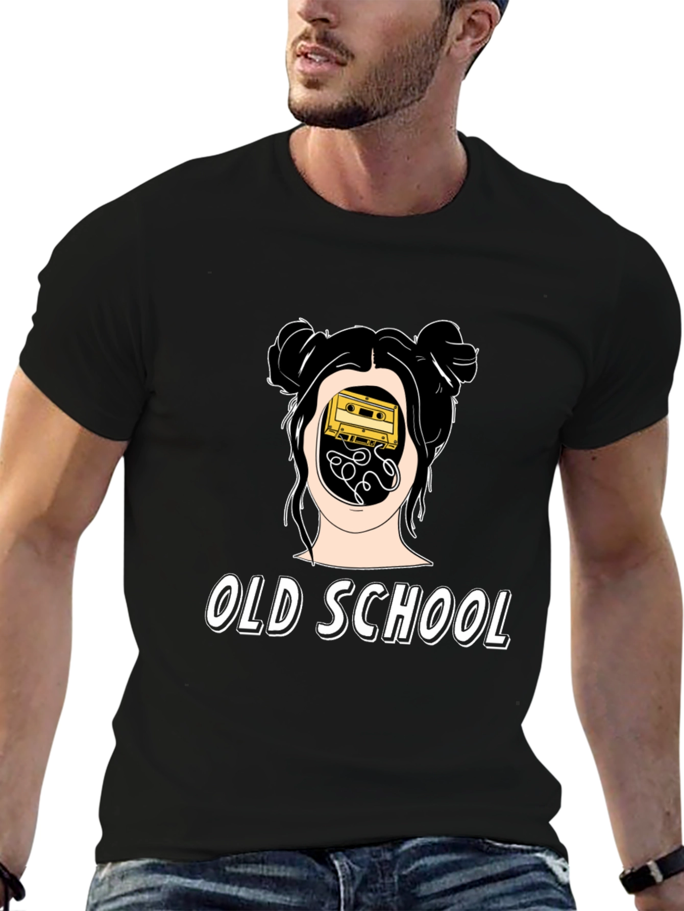 Old School Cassette Tape Graphic Tee