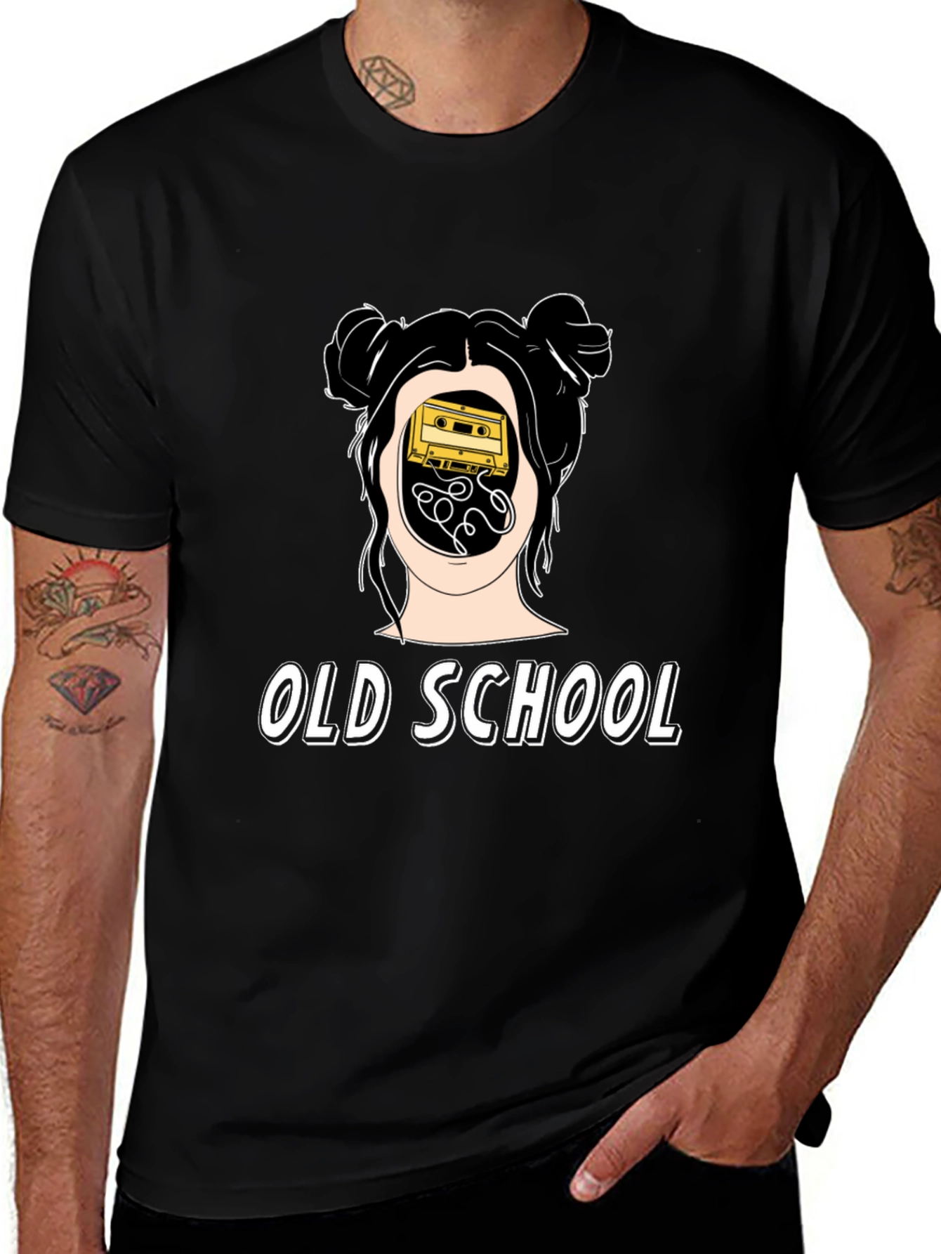 Old School Cassette Tape Graphic Tee