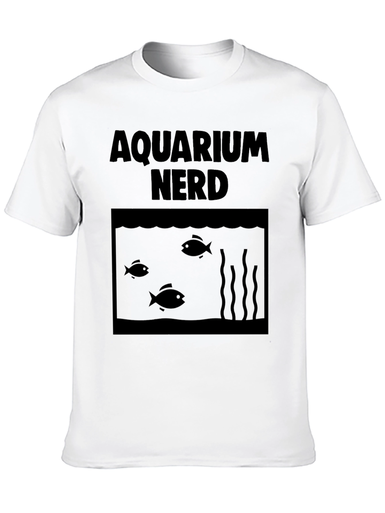 Aquarium Nerd Graphic T-Shirt - Black Cotton Tee