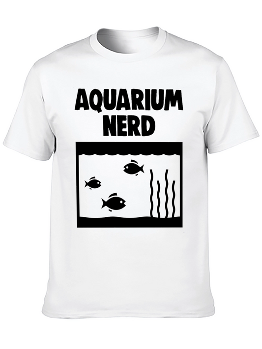 Aquarium Nerd Graphic T-Shirt - Black Cotton Tee