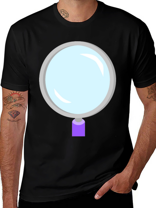 Cartoon Magnifying Glass Graphic Tee