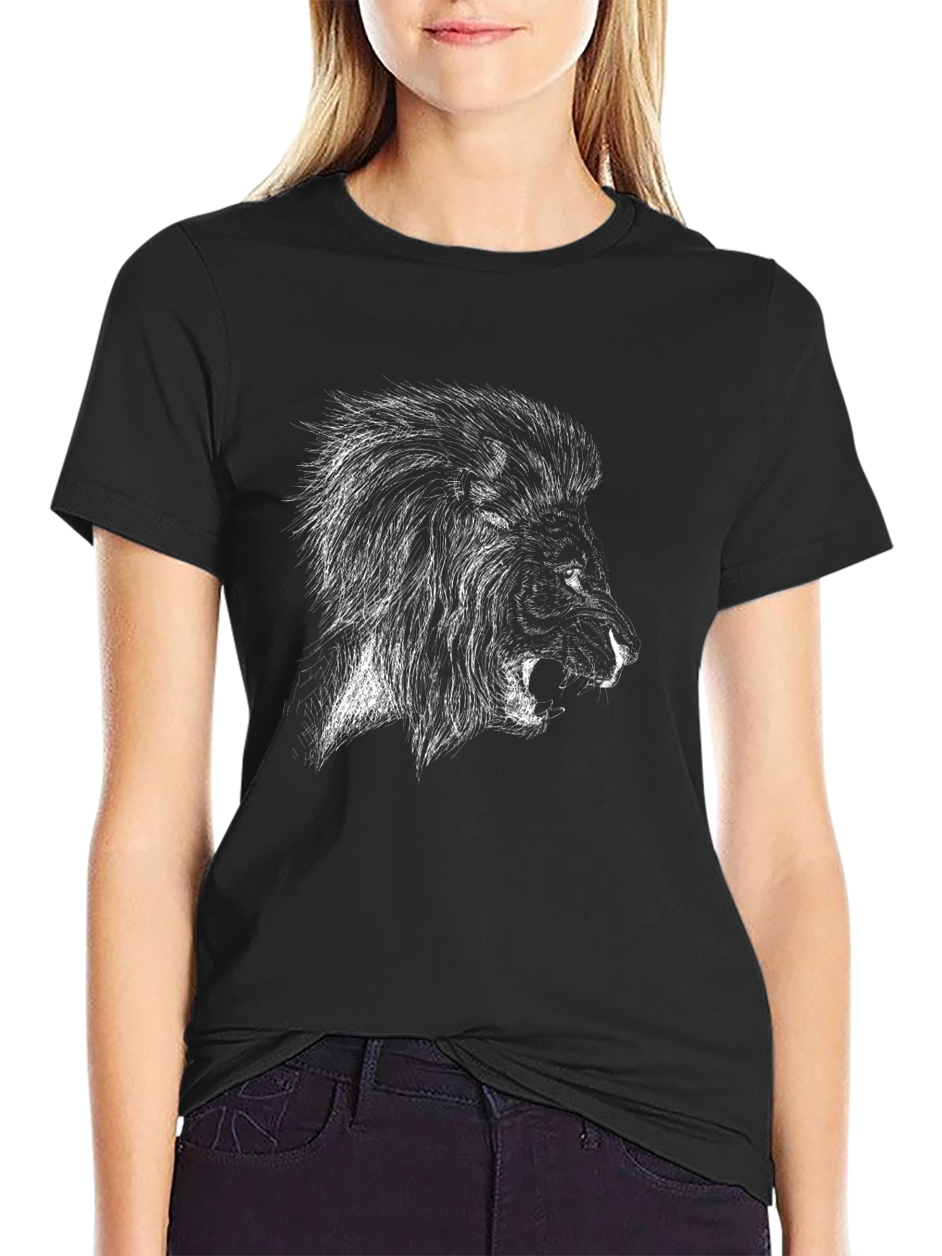 Black Lion Graphic Tee - Menswear