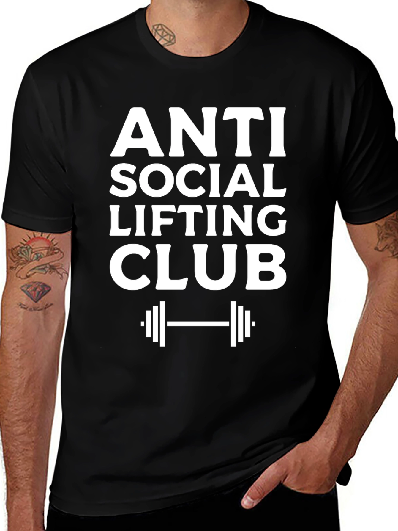 Anti Social Lifting Club T-Shirt Gym Workout