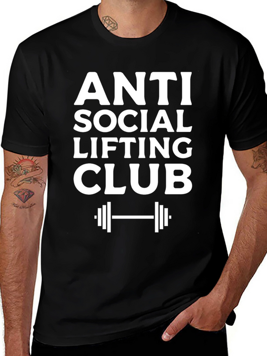 Anti Social Lifting Club T-Shirt Gym Workout
