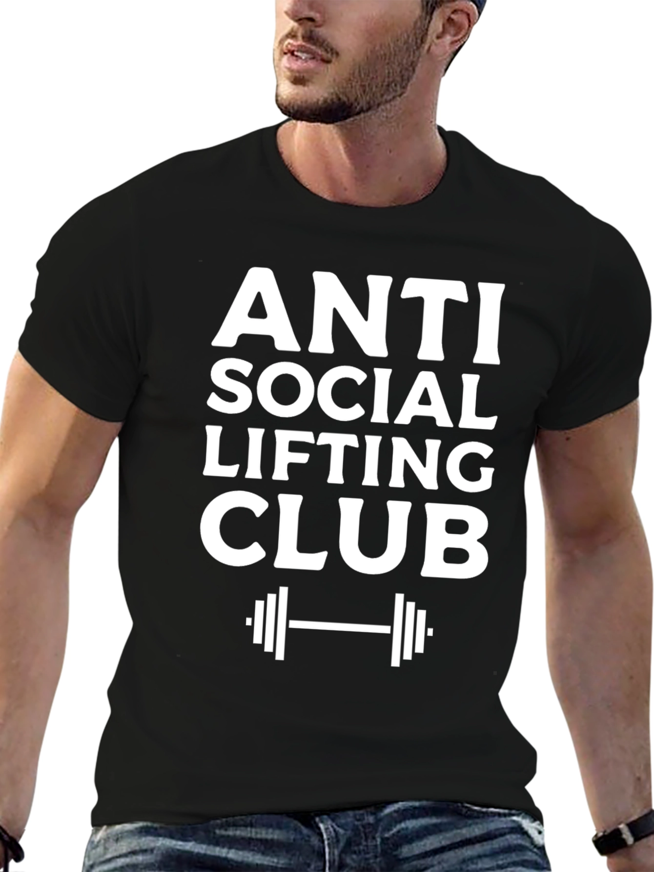 Anti Social Lifting Club T-Shirt Gym Workout