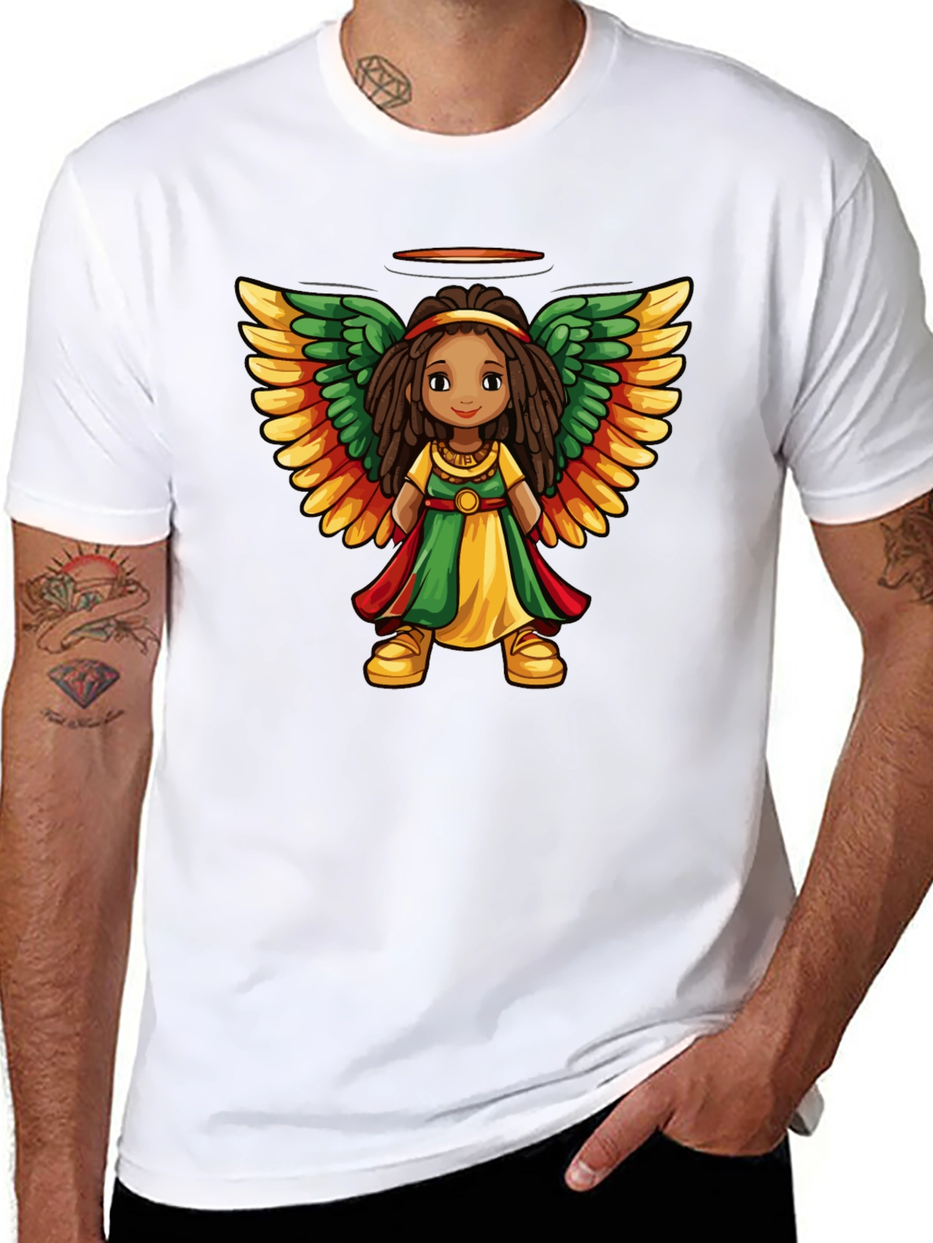 Rasta Angel T-Shirt - Unisex Graphic Tee