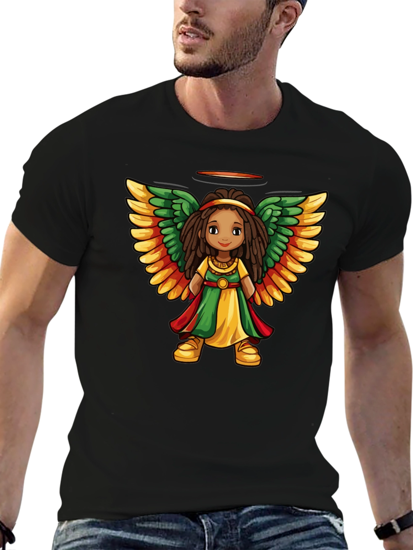 Rasta Angel T-Shirt - Unisex Graphic Tee