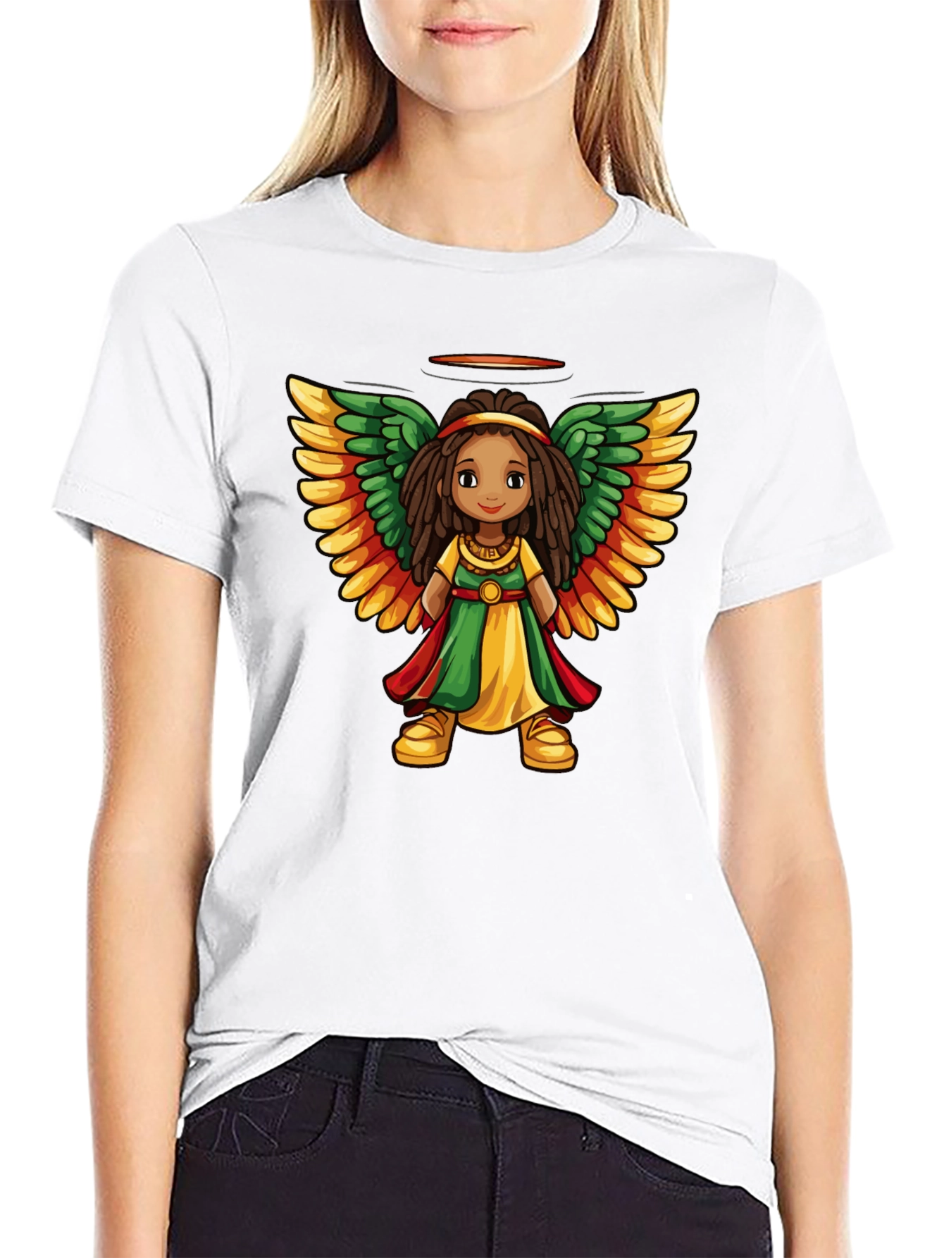 Rasta Angel T-Shirt - Unisex Graphic Tee