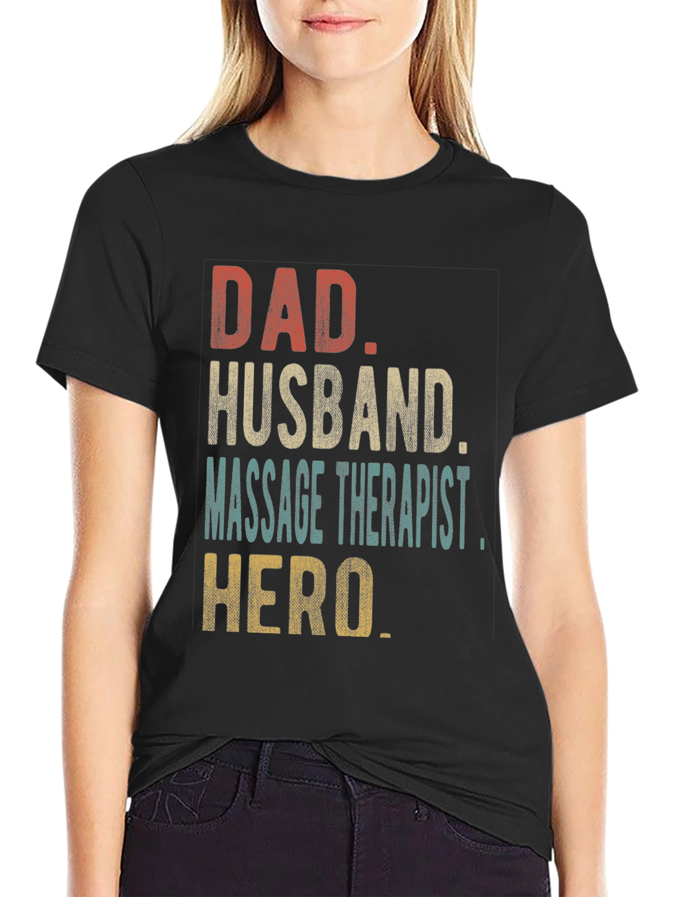 Dad Husband Massage Therapist Hero T-Shirt