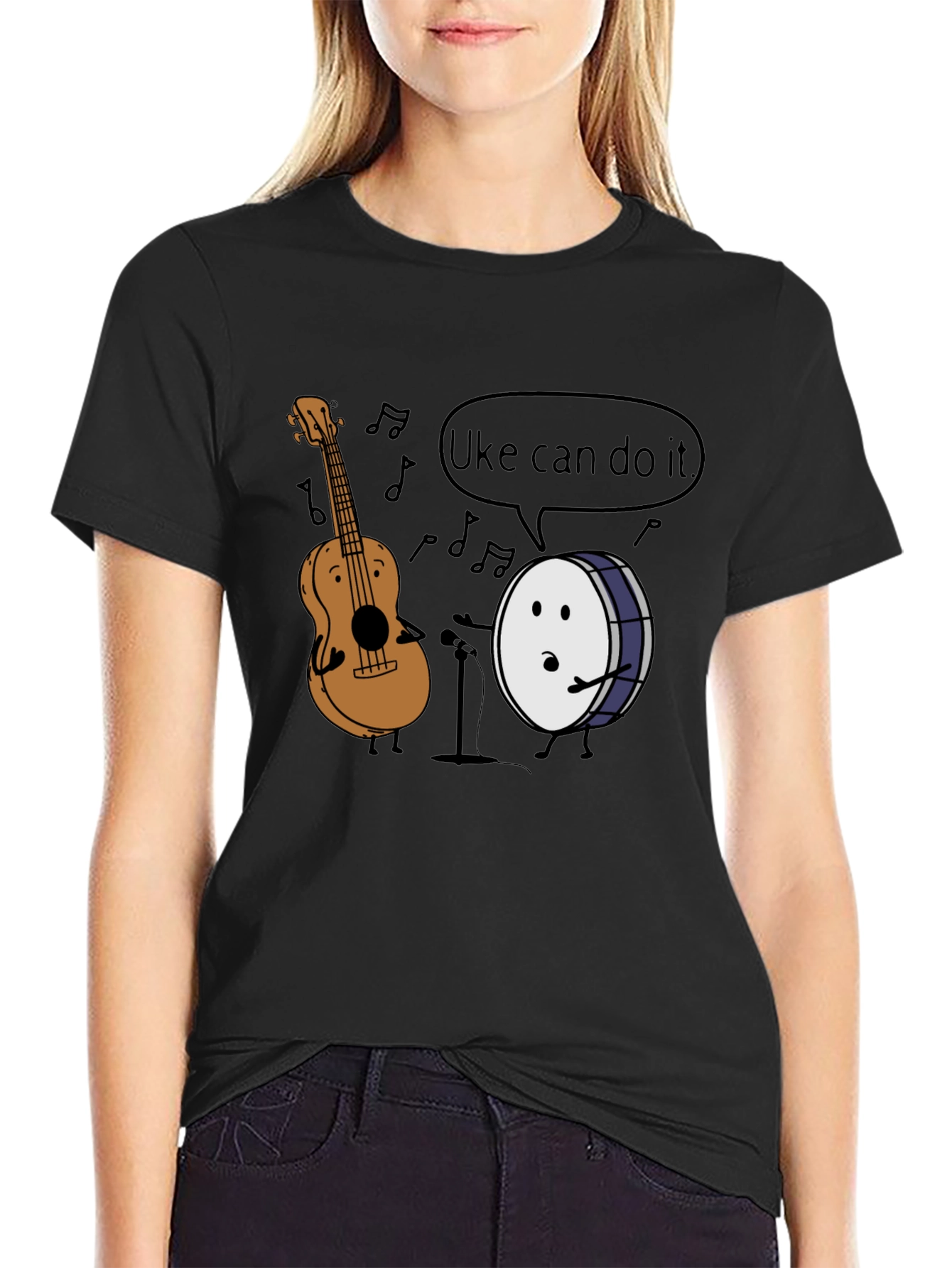 Uke Can Do It T-Shirt: Music Pun Tee
