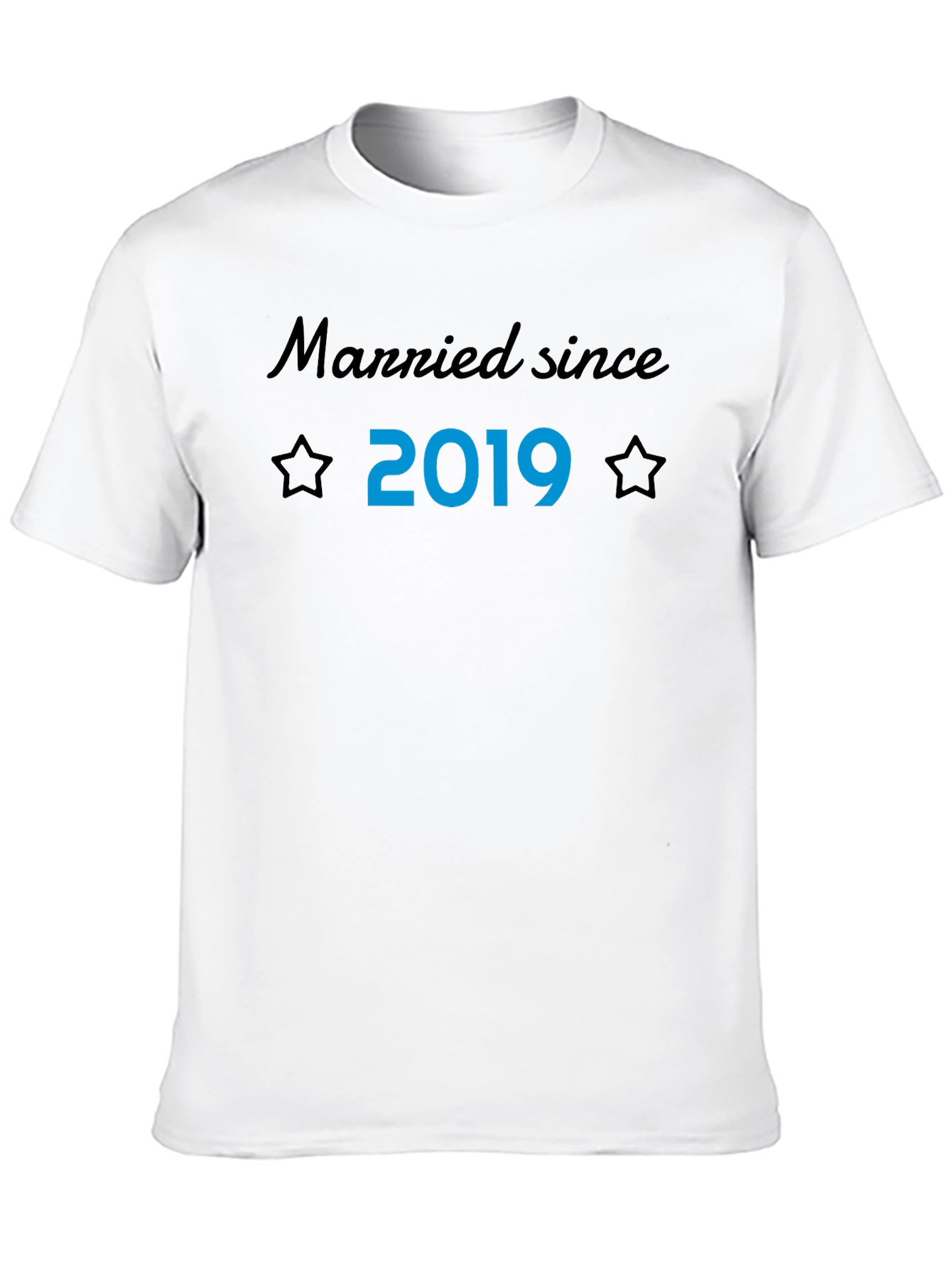 Married Since 2019 T-Shirt Husband Anniversary Gift