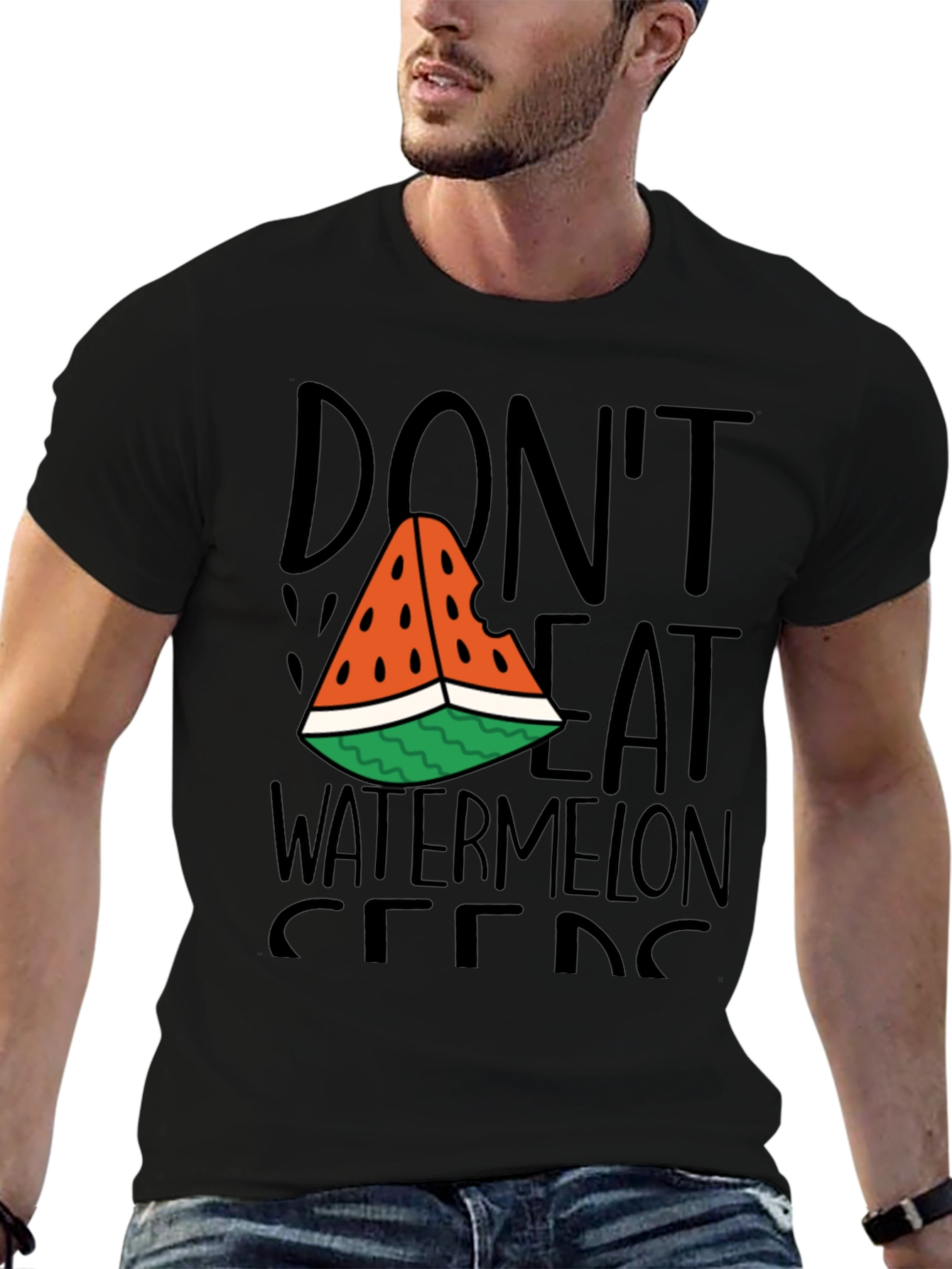 Dont Eat Watermelon Seeds Funny Graphic Tee