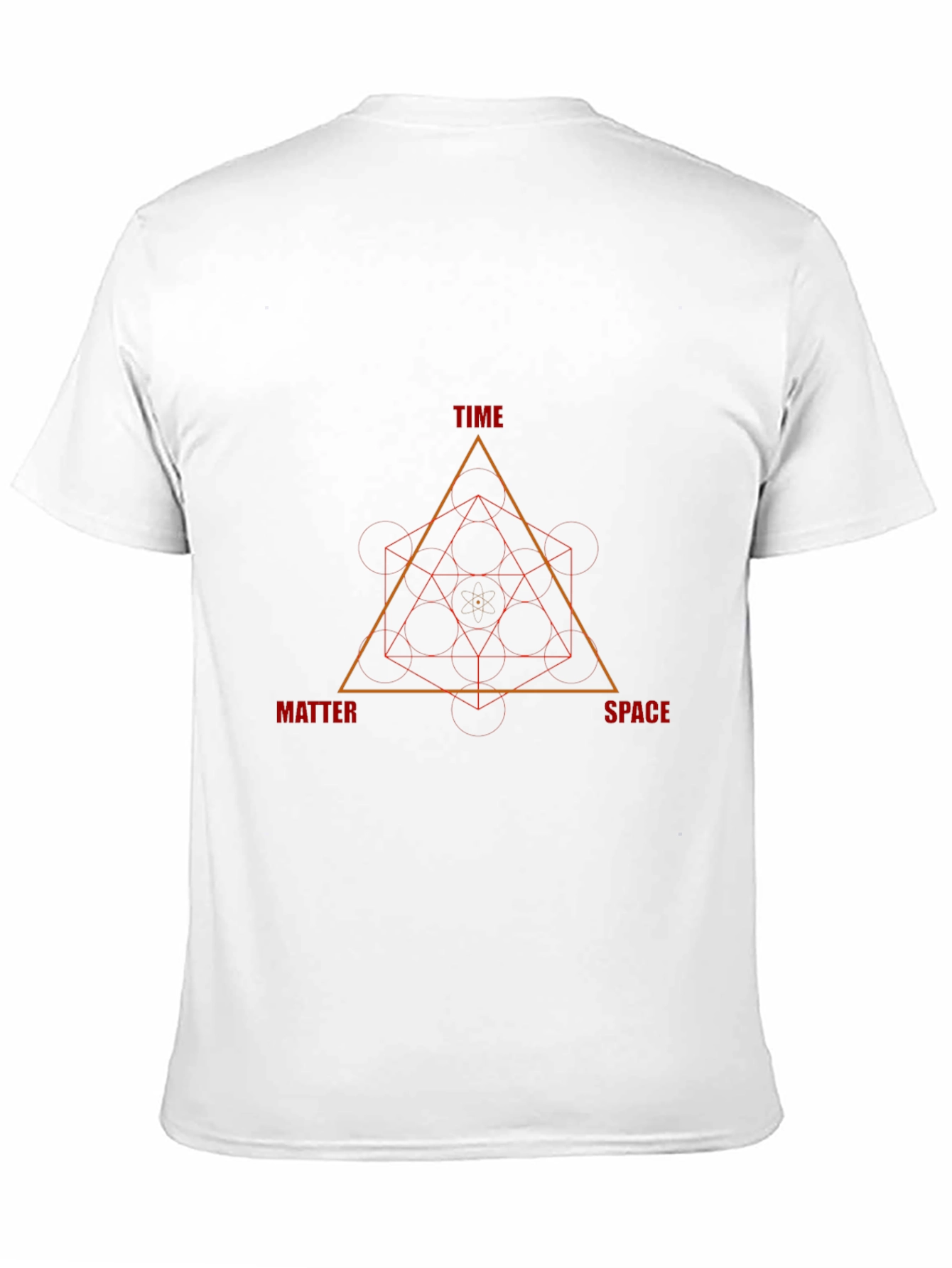 Time Space Matter Geometric Design T-Shirt