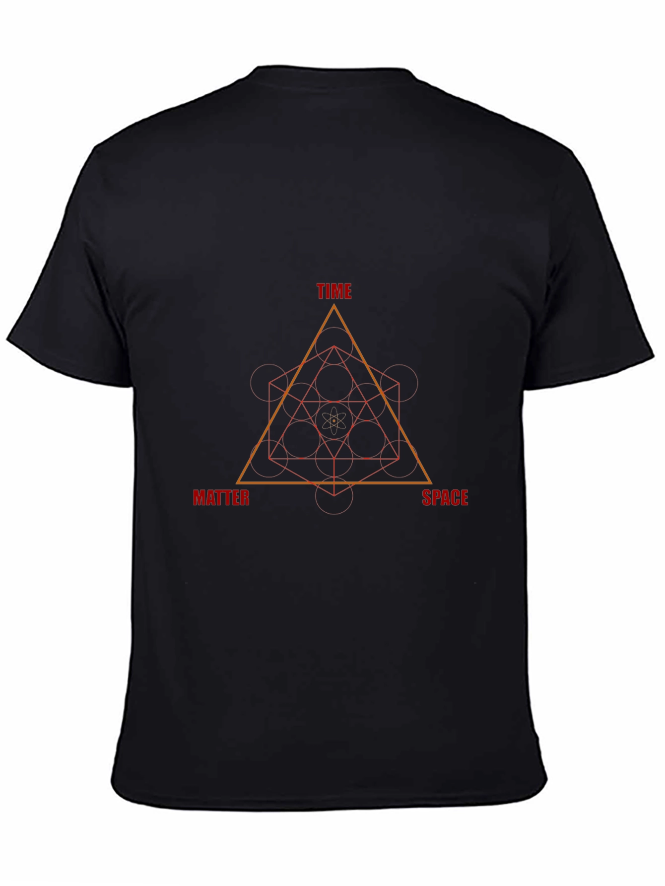 Time Space Matter Geometric Design T-Shirt