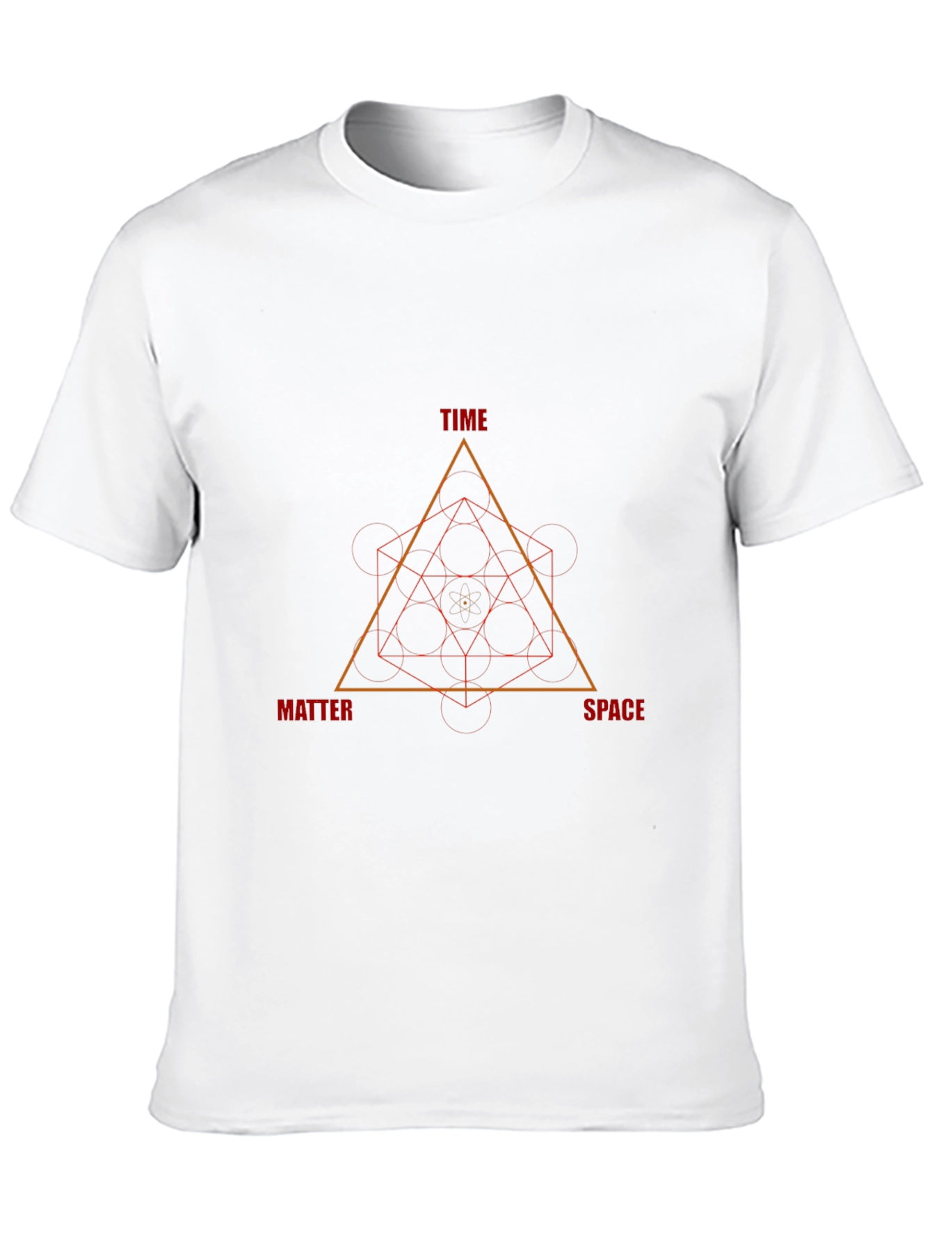 Time Space Matter Geometric Design T-Shirt