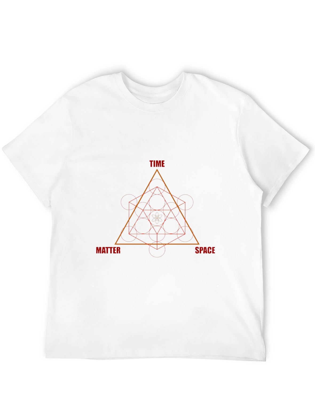 Time Space Matter Geometric Design T-Shirt