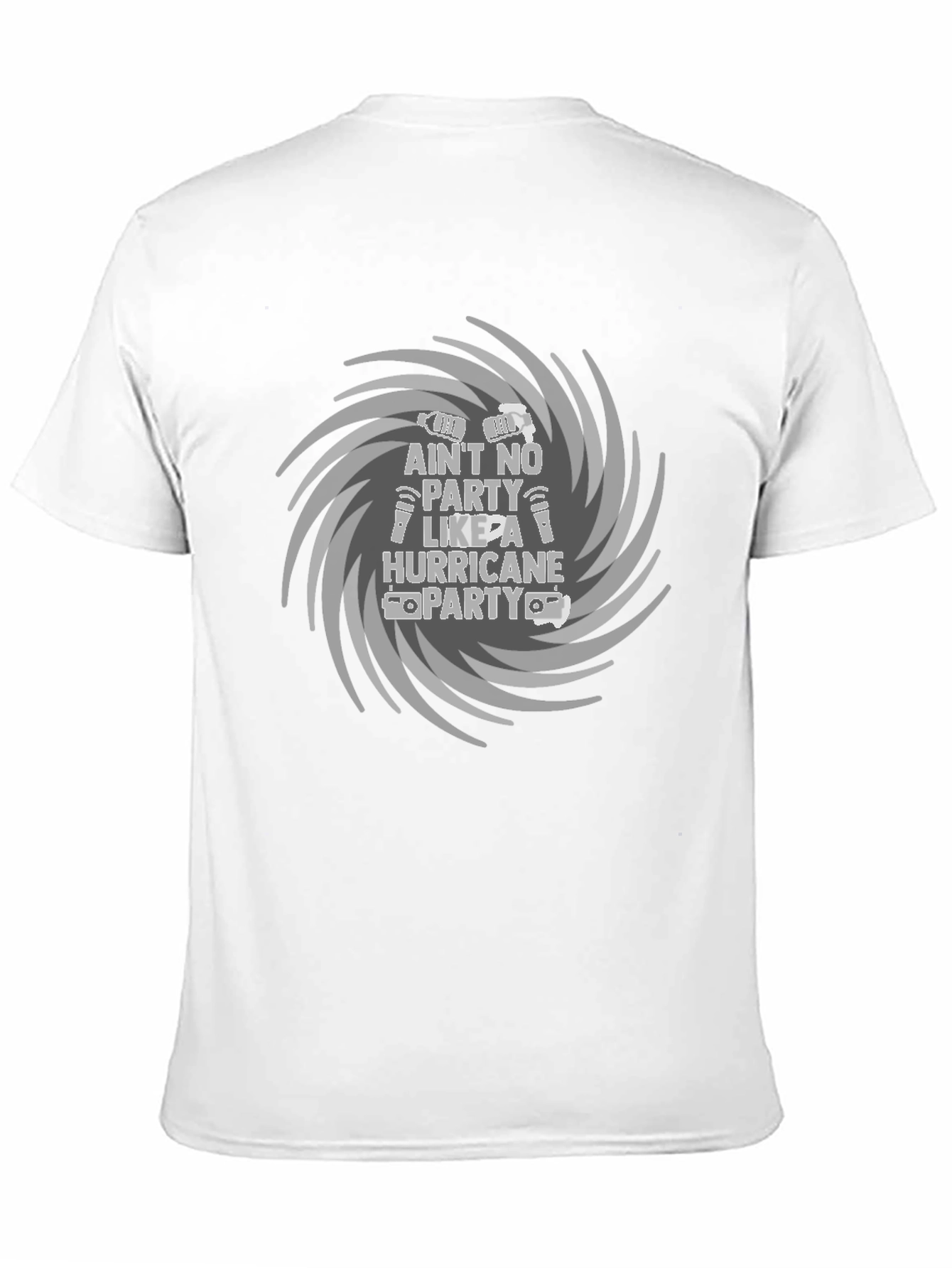 Aint No Party Like A Hurricane Party Black T-Shirt