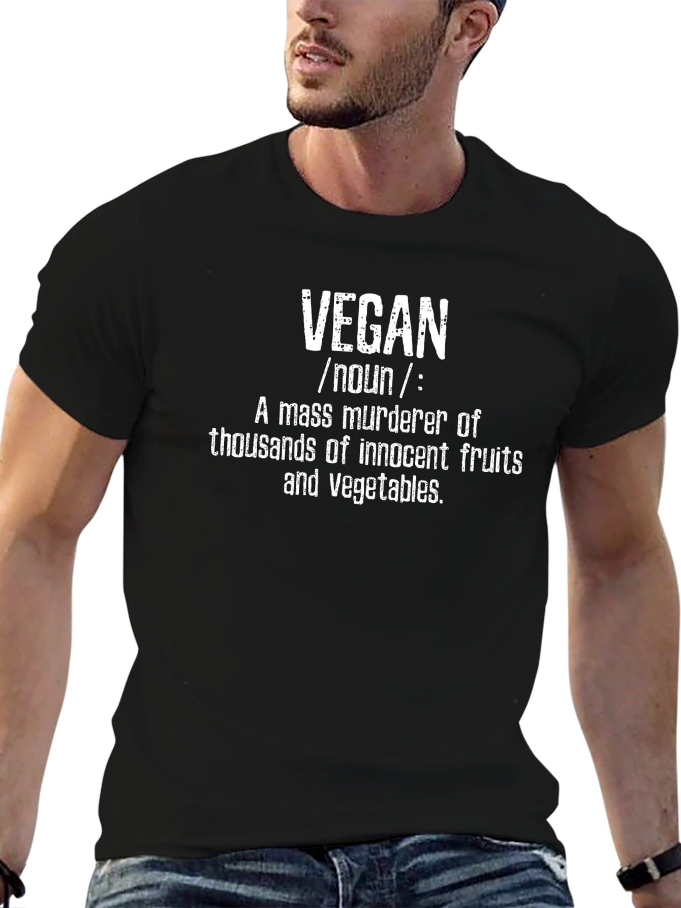 Vegan Definition Graphic Novelty T-Shirt